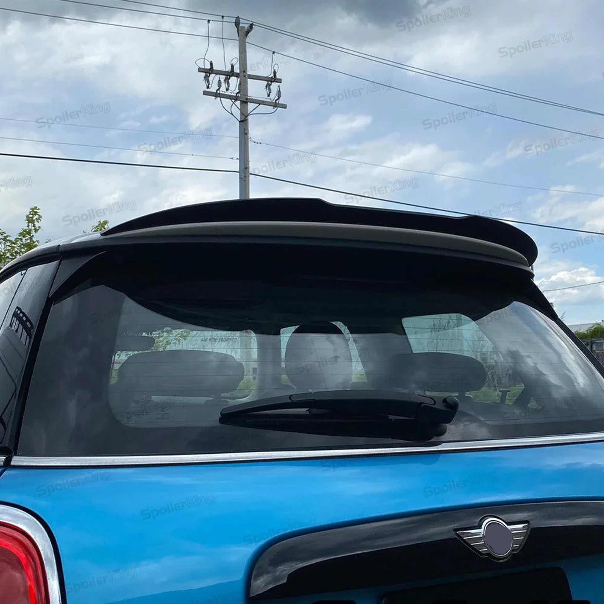Rear Roof Spoiler For Mini Cooper F55 F56 Standard 2014-2024 M4 Style Spoiler Piano Black ABS Plastic