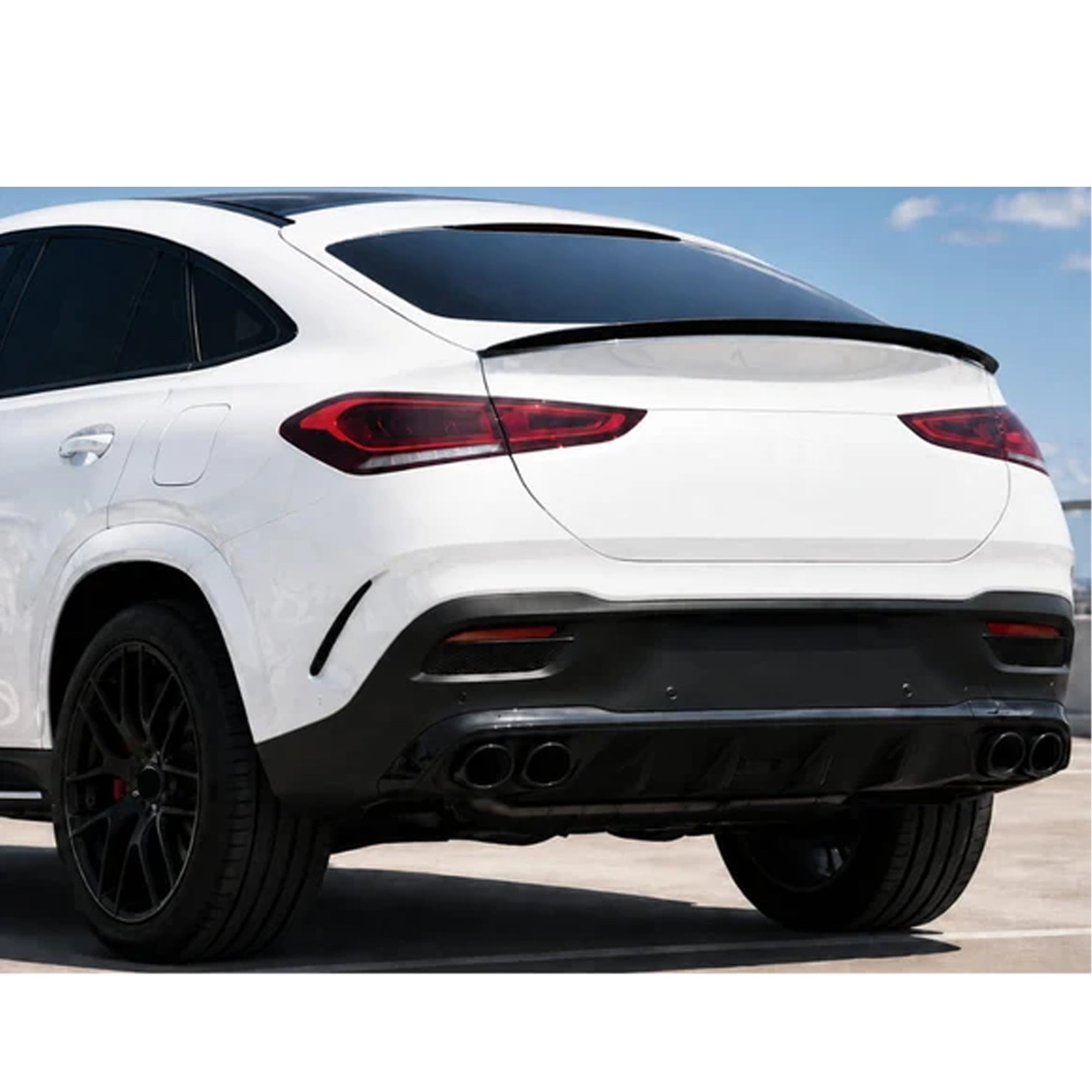 Rear Trunk Spoiler For Mercedes Benz GLE Class GLE Coupe C167 2020+ Spoiler Piano Black ABS Plastic