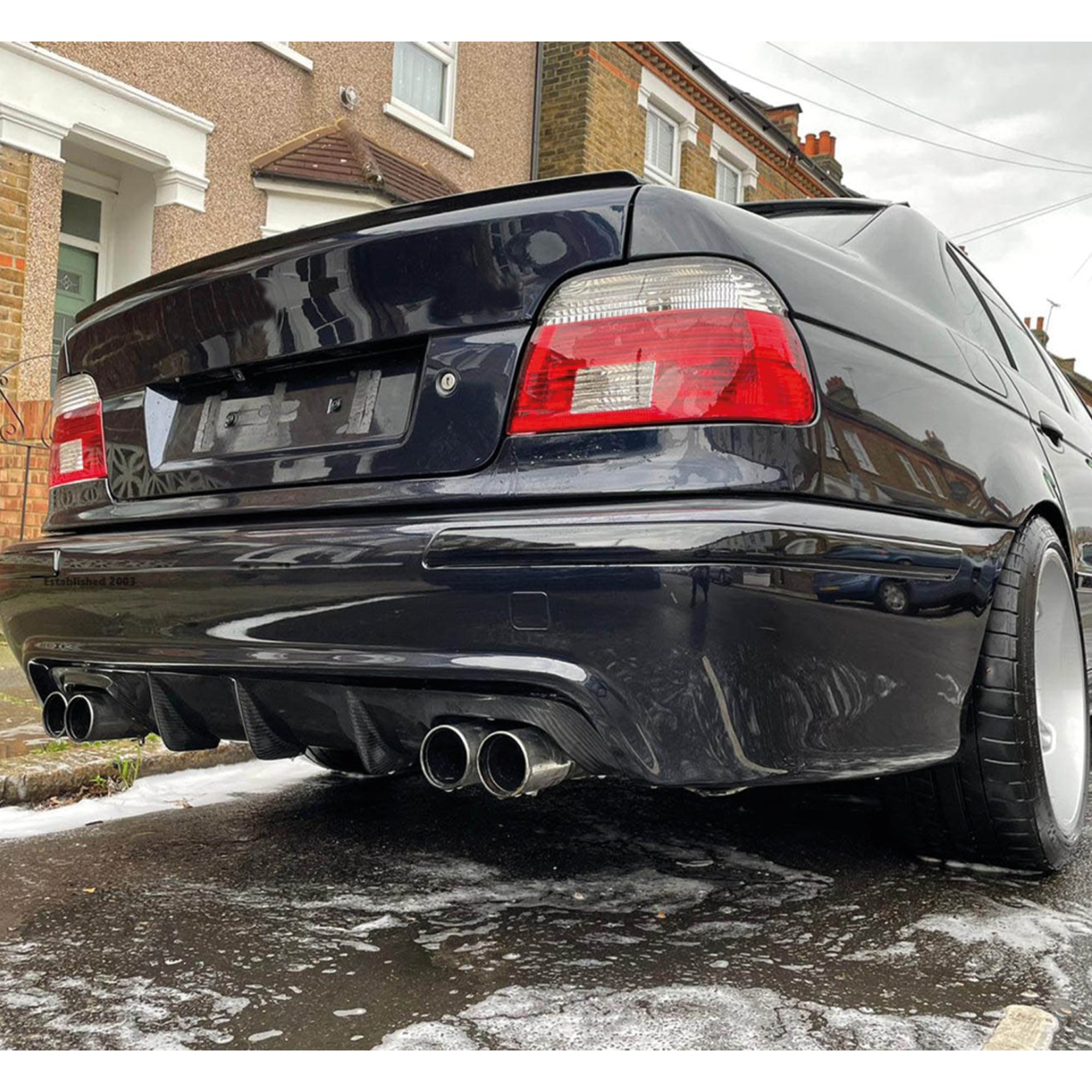 Rear Spoiler For BMW E39 5 Series 1997-2003 Piano Black ABS Plastic