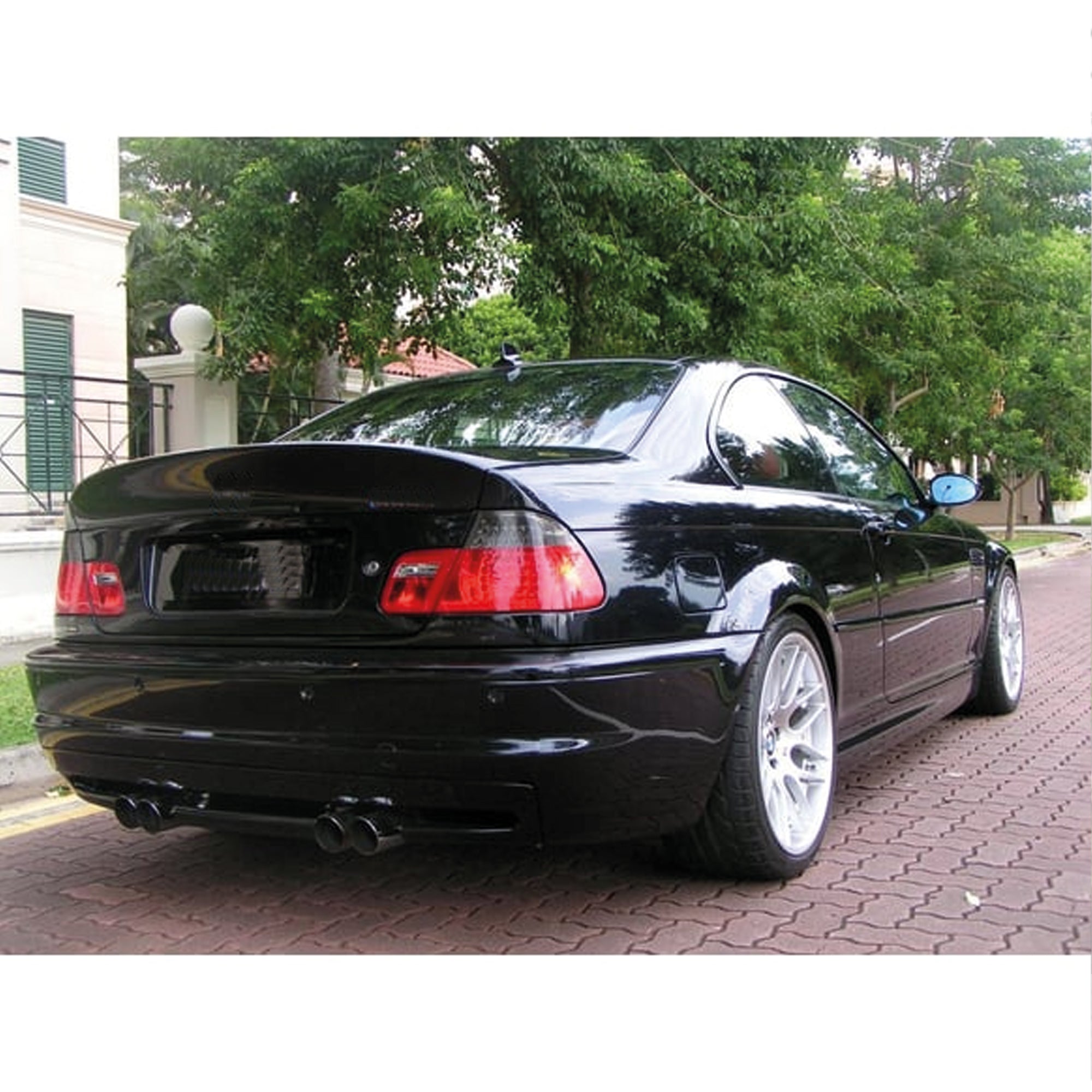 Rear Spoiler For BMW E46 1998-2005 CSL Style 4D-2D Piano Black ABS Plastic