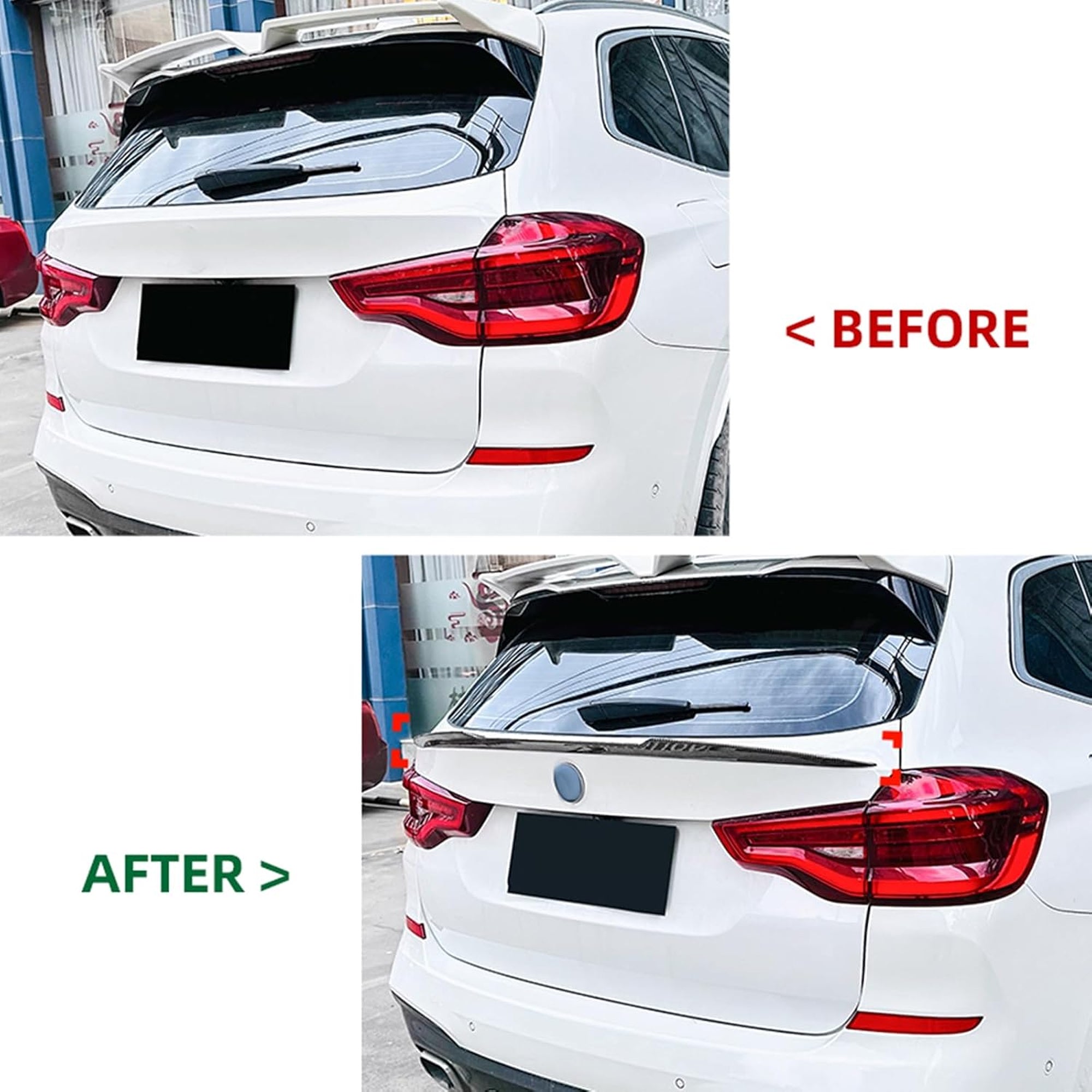 Rear Trunk Spoiler For BMW X3 G01 2018+ TRUNK M4 Style Spoiler Piano Black ABS Plastic