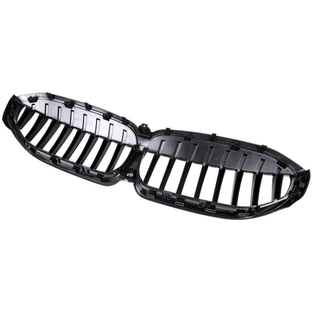 Front Bumper Kidney Racing Grille for BMW 3 Series G20/G21 2018-2021 Car Double Line Sport Grill Glossy Black Cover
