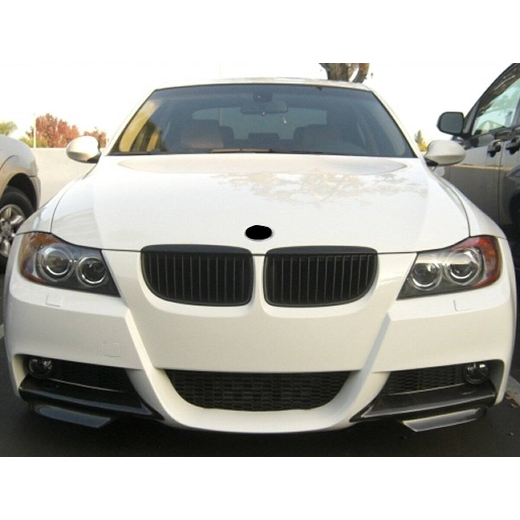 Front Bumper FLAP Wrap for BMW 3 Series E90 M-Tech 2005-2008, 2pcs FLAP Canards Lip Splitter Corner Trim Cover Adjustable Tuning Body Part Body Kit