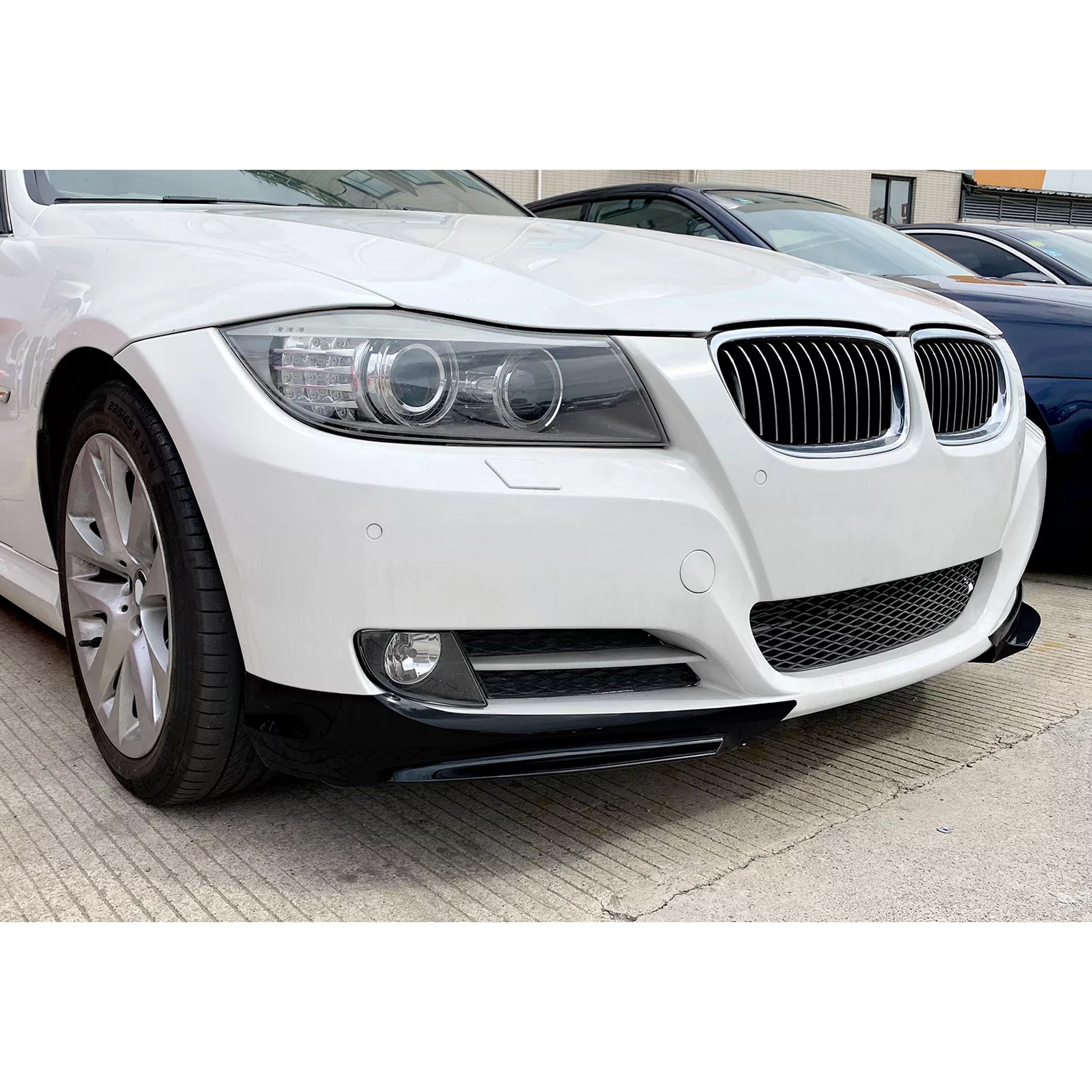 Front Bumper FLAP Wrap for BMW 3 Series E90 E91 LCI 2009-2012, 2pcs FLAP Canards Lip Splitter Corner Trim Cover Adjustable Tuning Body Part Body Kit