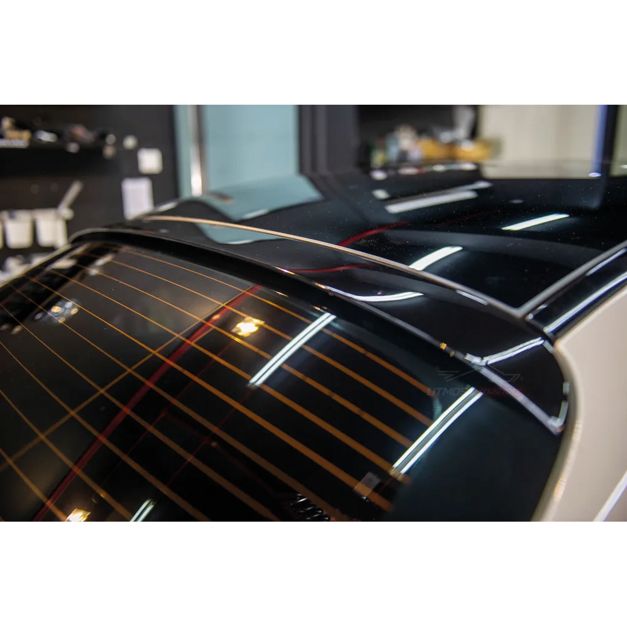 Roof Top Spoiler For Mercedes W205 AMG 2015-2021 Piano Black ABS Plastic