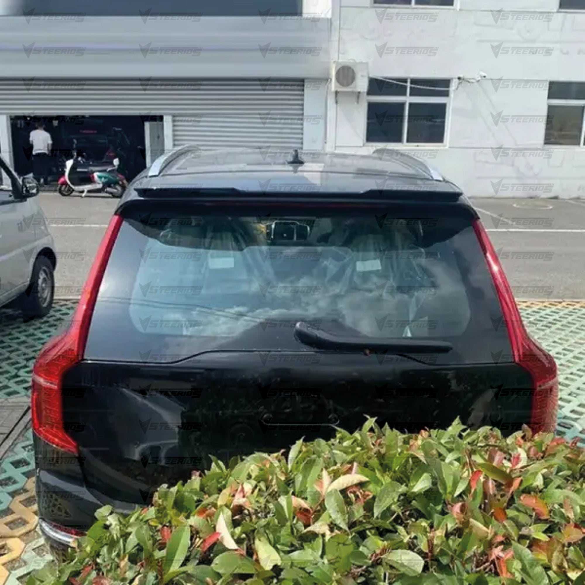 Rear Roof Spoiler For Volvo XC90 2015+ Spoiler Piano Black ABS Plastic