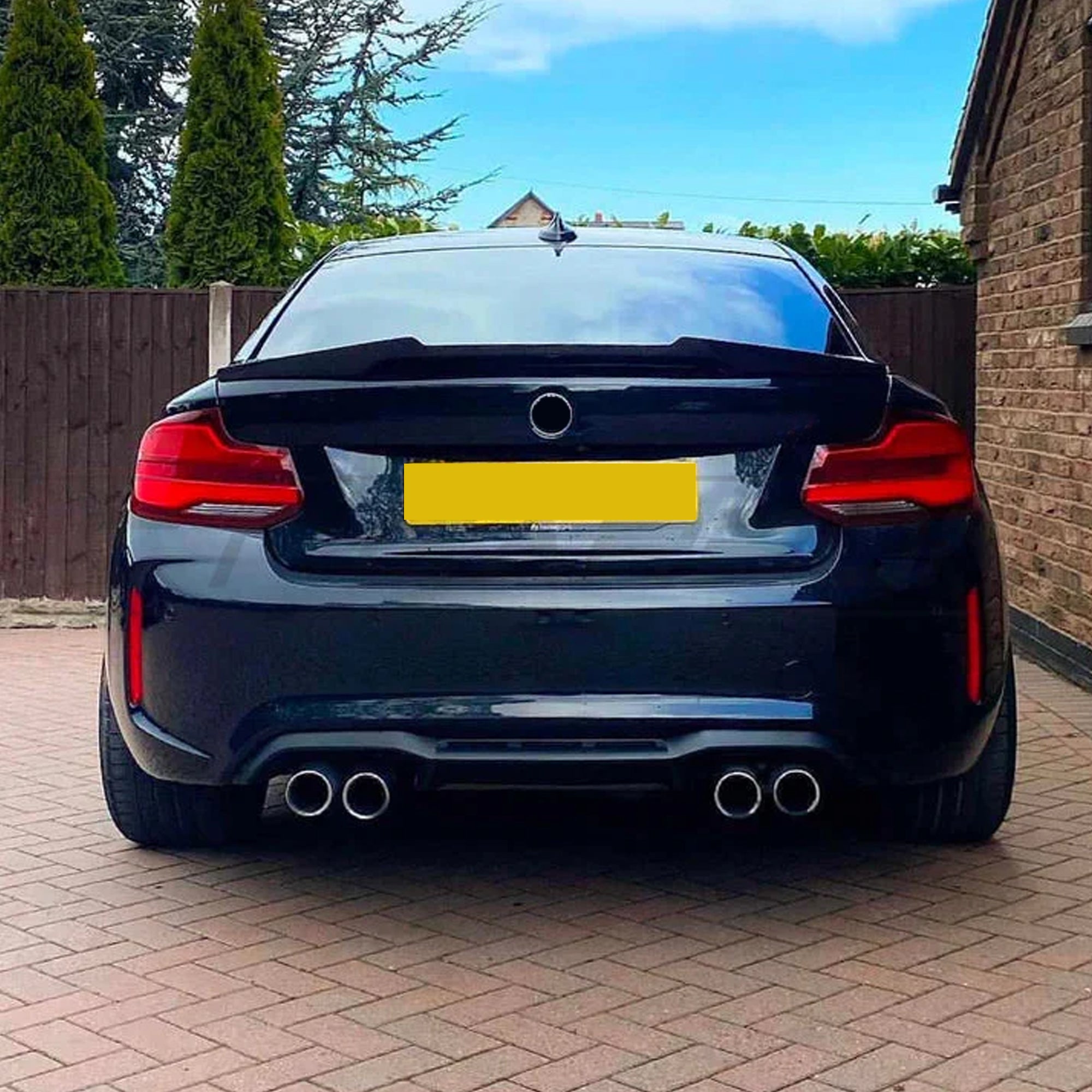Rear Trunk Spoiler For BMW 2 Series F22 F87 2014-2019 M4 Style Spoiler Piano Black ABS Plastic
