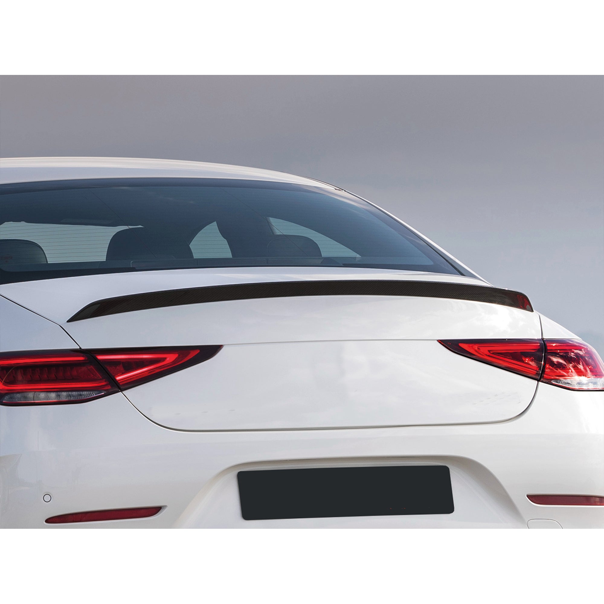 Rear Spoiler For Mercedes C257 CLS 400 500 550 63 Amg Gt 2020 Piano Black ABS Plastic