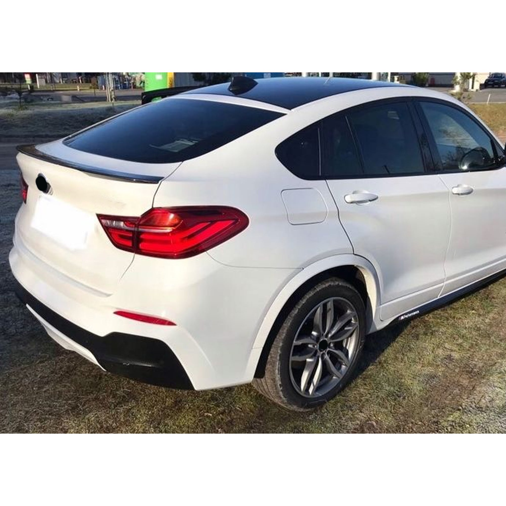 Rear Trunk Spoiler For BMW X4 F26 2014-2018 M Performance Spoiler Piano Black ABS Plastic