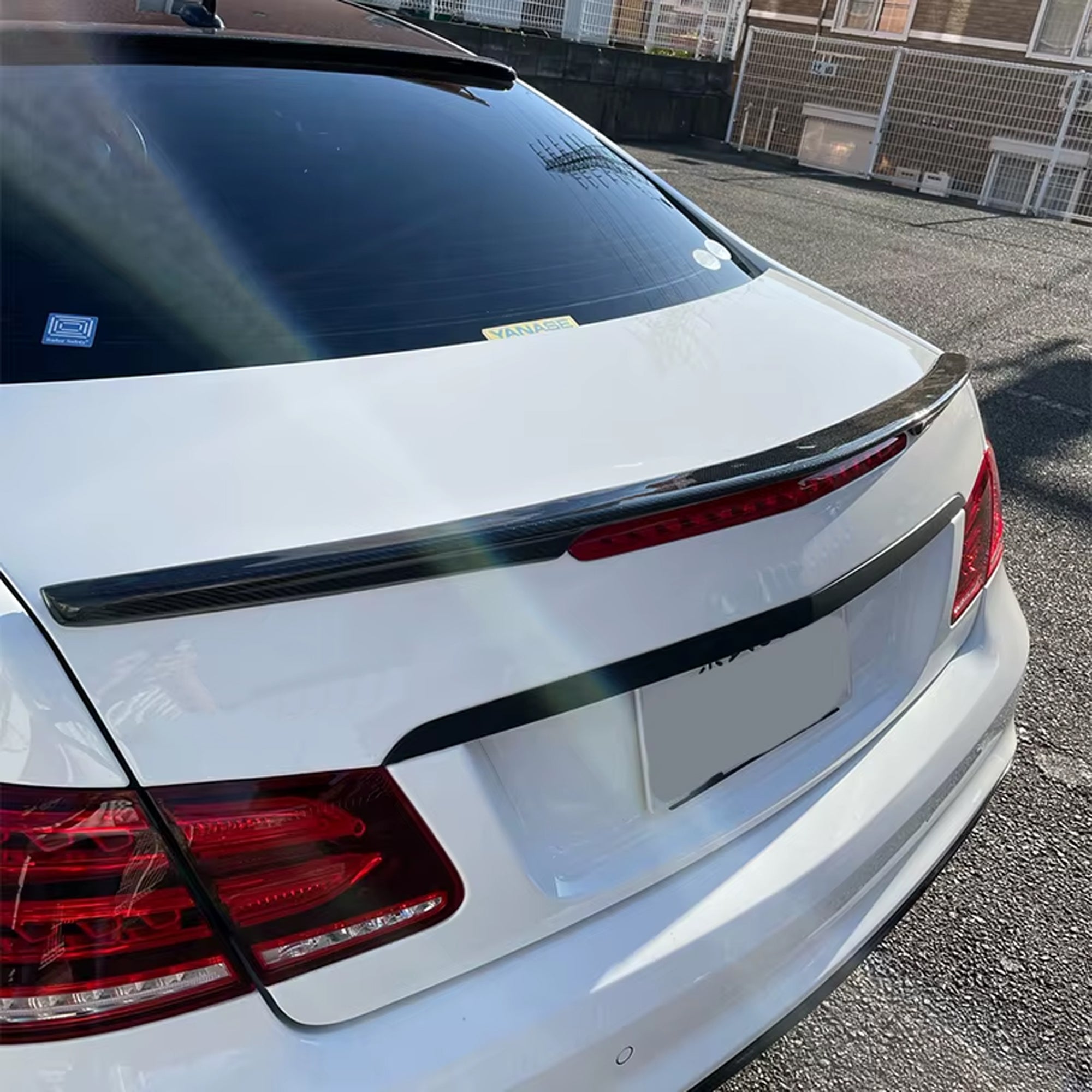 Rear Trunk Spoiler For Mercedes Benz E Class E Coupe C207 2009-2016 Spoiler Piano Black ABS Plastic