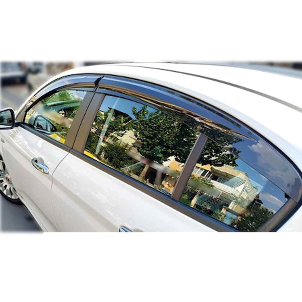Window Visor for Fiat Egea Dodge Neon 4pcs Rain Guard Wind Deflector