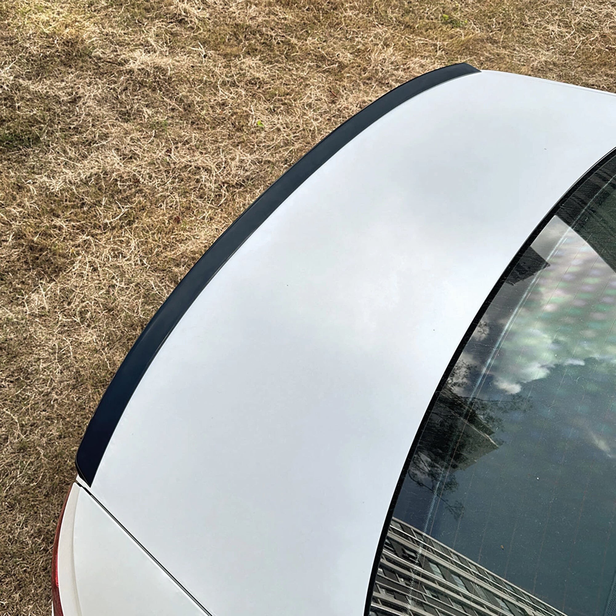 Rear Spoiler For Audi A4 B9 S4 Style 2019-2021 Piano Black ABS Plastic