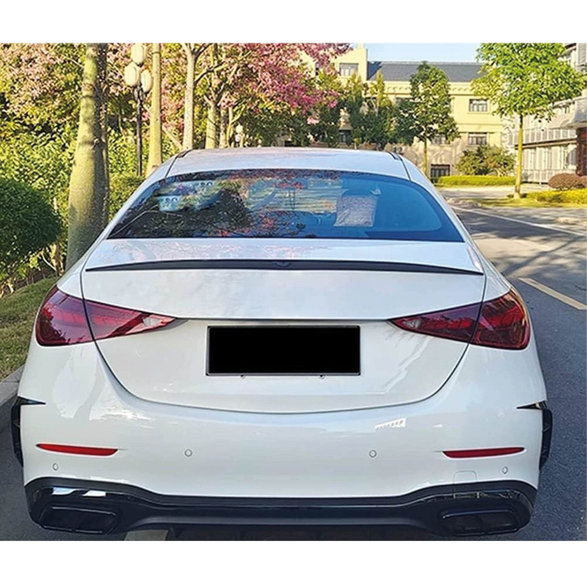 Rear Spoiler For Mercedes W206 2022+ C Class C43 C63 Piano Black ABS Plastic