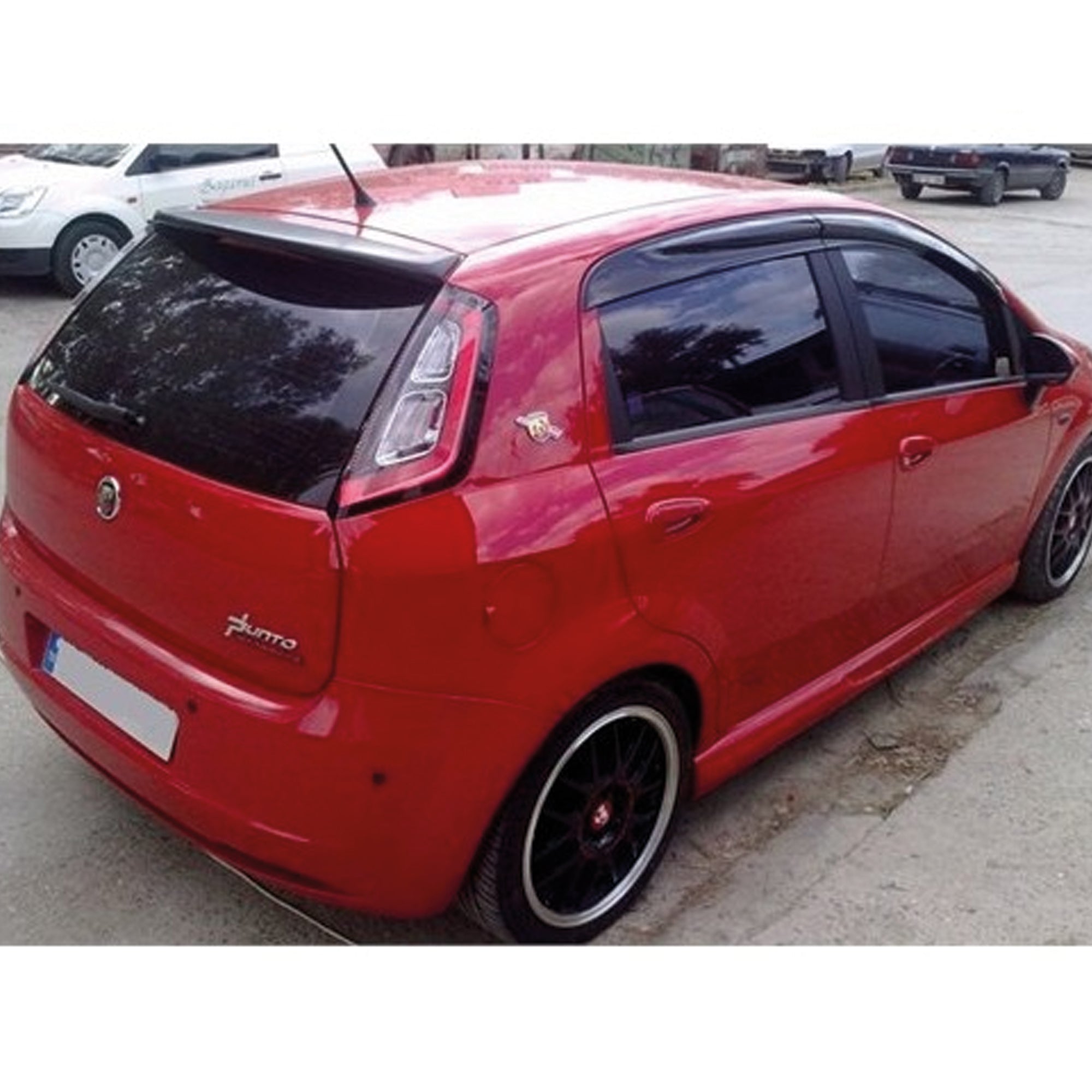 Window Visor for Fiat Punto Grande Evo 2006+ 4pcs Rain Guard Wind Deflector