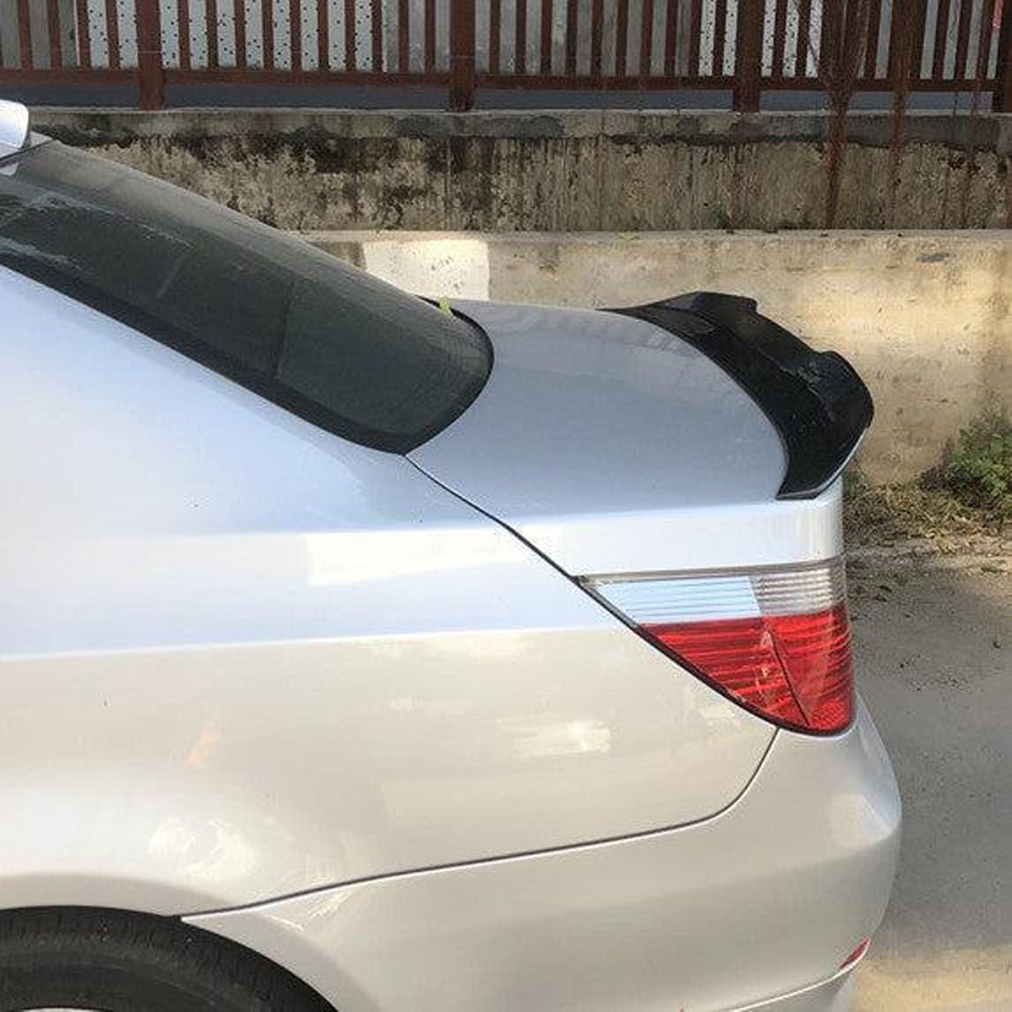 Rear Spoiler For BMW E60 5 Series PSM 2004-2010 Piano Black ABS Plastic