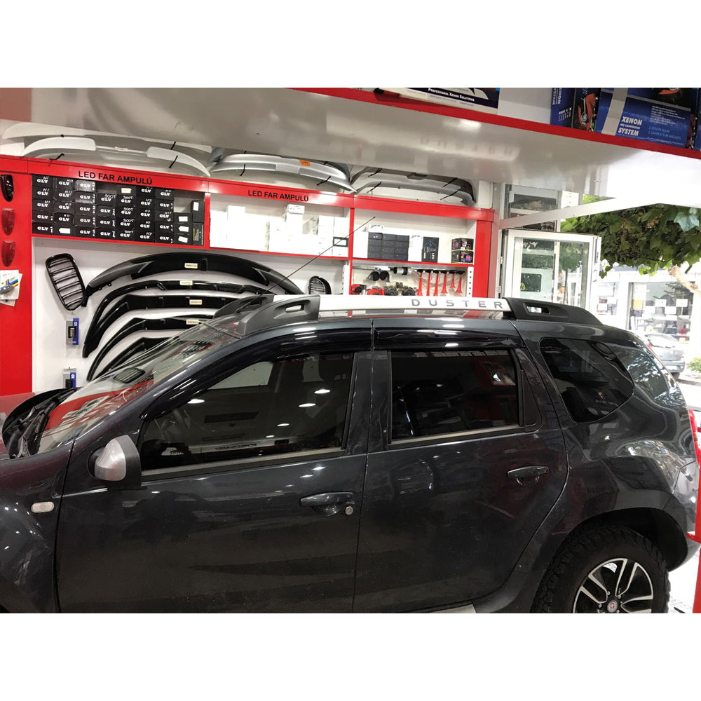 Window Visor for Dacia Duster 10-17 4pcs Rain Guard Wind Deflector