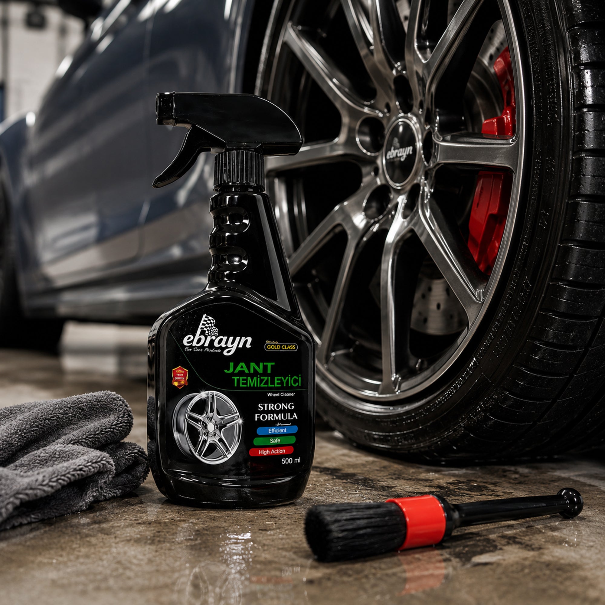 Wheel Cleaner 500ML – Powerful Alloy Rim Cleaning Spray, Brake Dust & Tar Remover, Deep Cleaning Car Care Formula