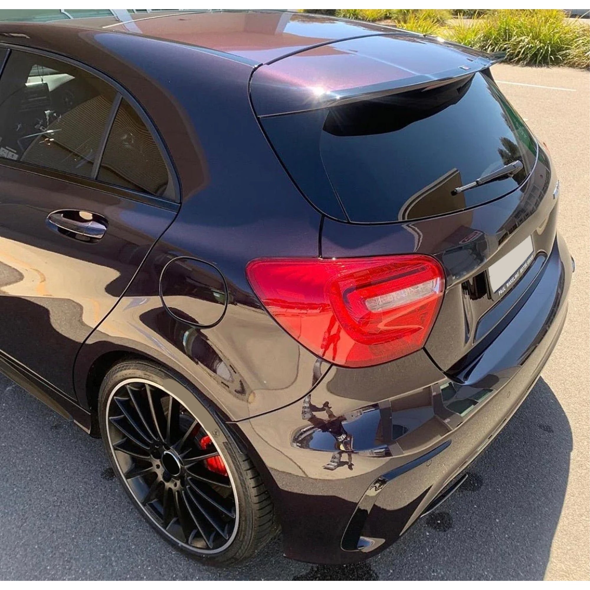 Rear Roof Spoiler For Mercedes Benz A Class W176 2013-2018 Spoiler Piano Black ABS Plastic