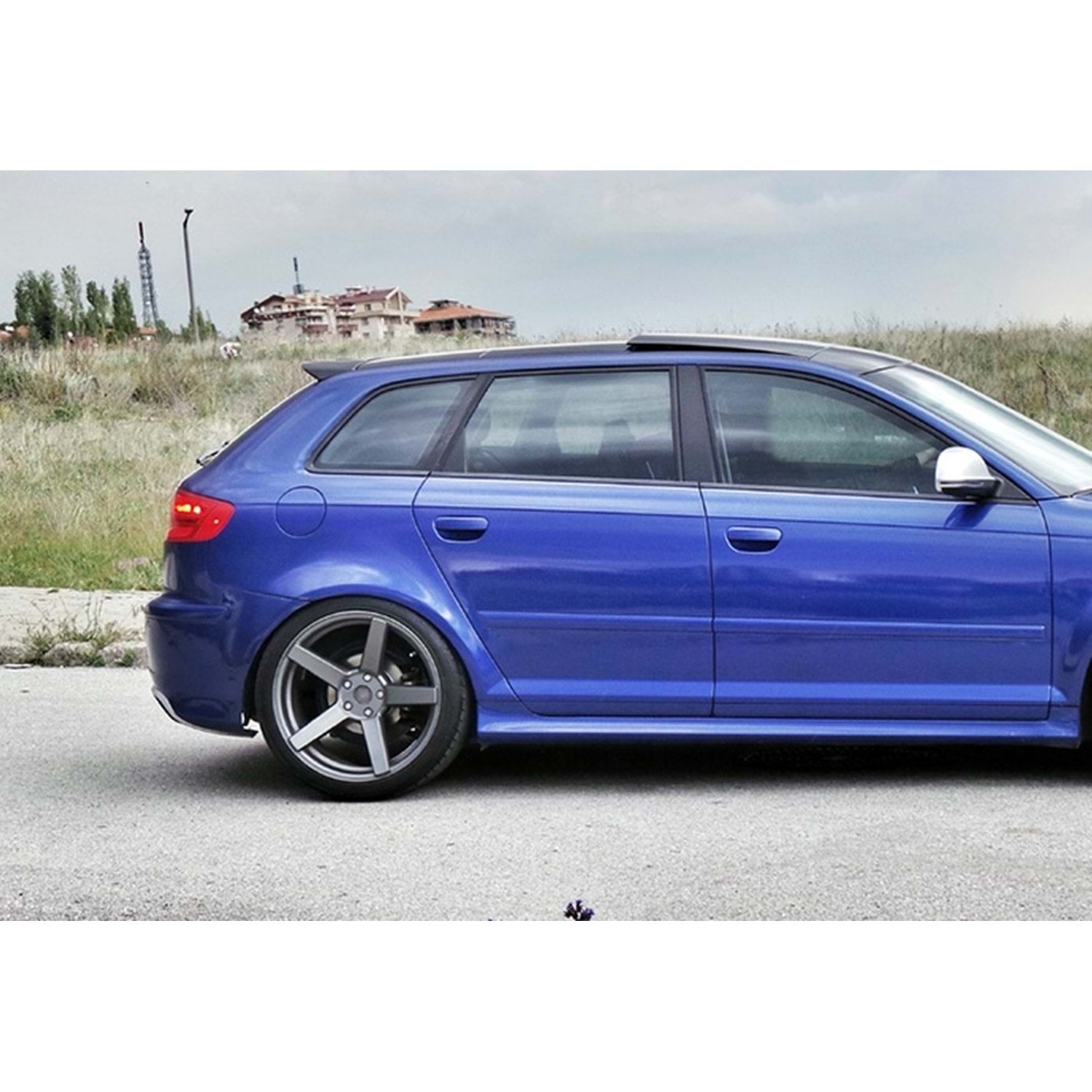 Rear Spoiler For Audi A3 8P RS3 Style 2003-2008 4 Door Piano Black Vacuum Plastic