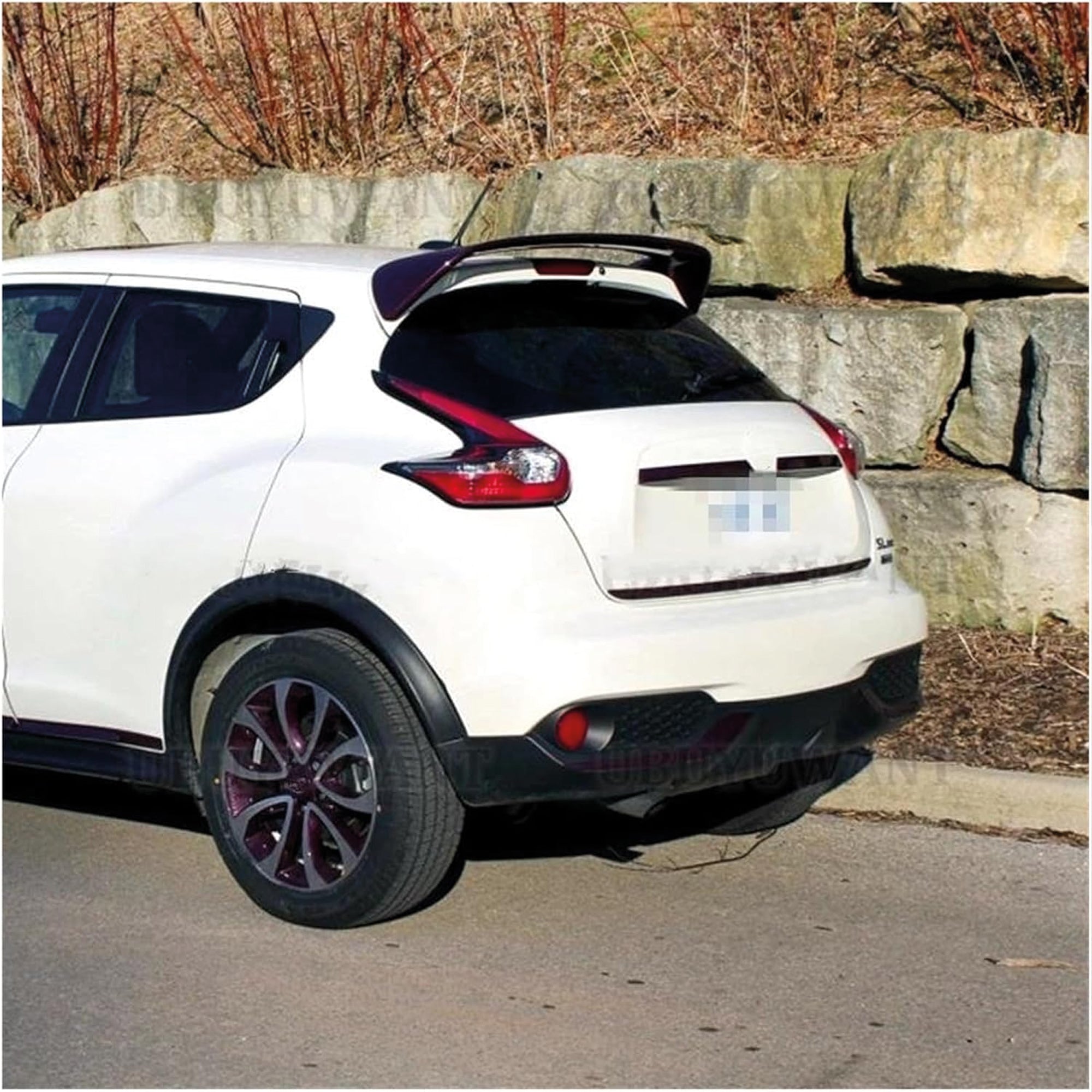 Rear Roof Spoiler For Nissan Juke 10-19 Spoiler Piano Black ABS Plastic