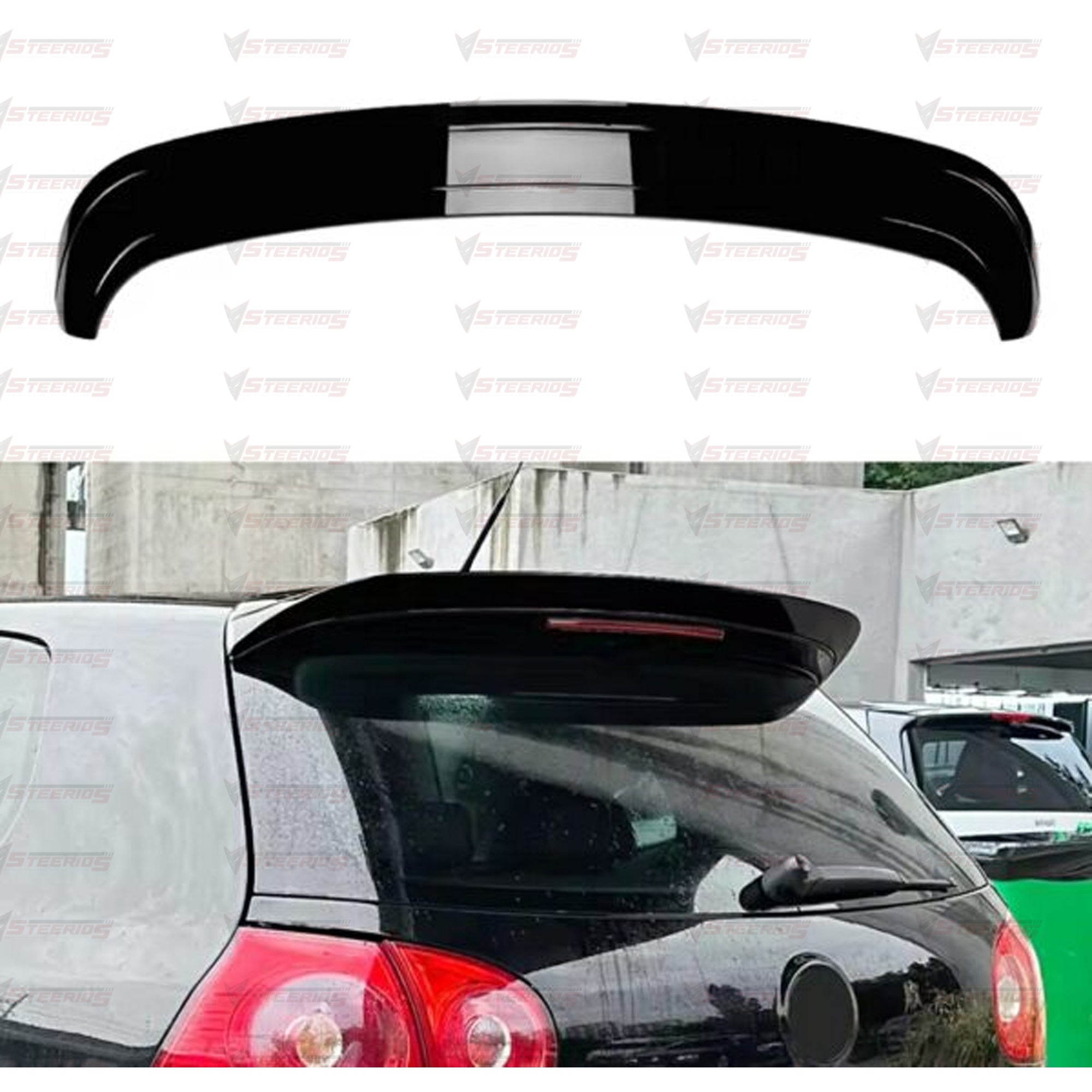 Rear Roof Spoiler For VW Golf 5 MK5 2003-2009  Piano Black ABS Plastic