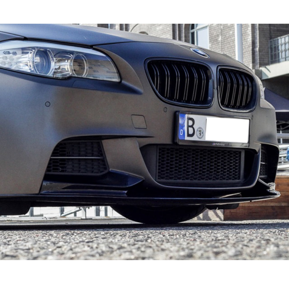 Front Bumper Kidney Racing Grille for BMW 5 Series F10 F11 F18 520d 530d 540i 2010-2017 Car Double Line Sport Grill Glossy Black Cover