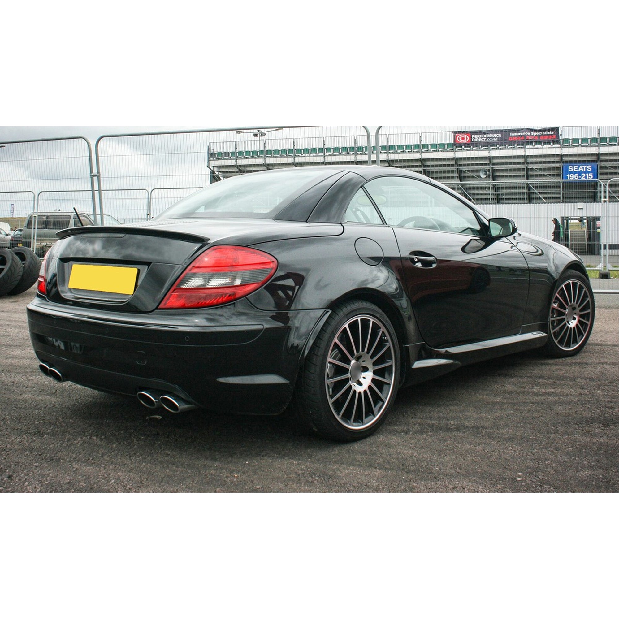 Rear Trunk Spoiler For Mercedes Benz SLK R171 2005-2010 Spoiler Piano Black ABS Plastic