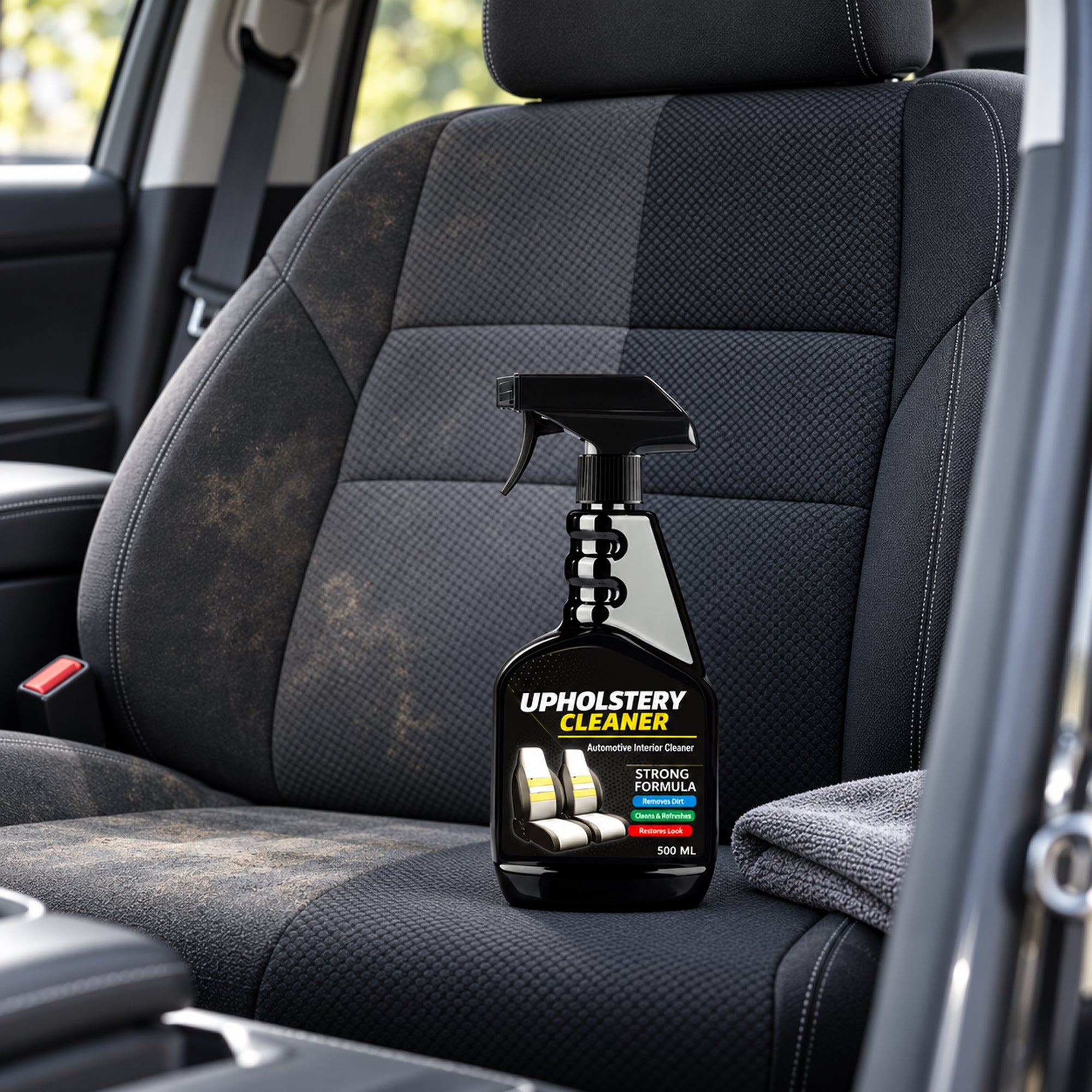 Car Upholstery Cleaner 500 ML – Interior Fabric Seat, Carpet & Stain Remover Spray