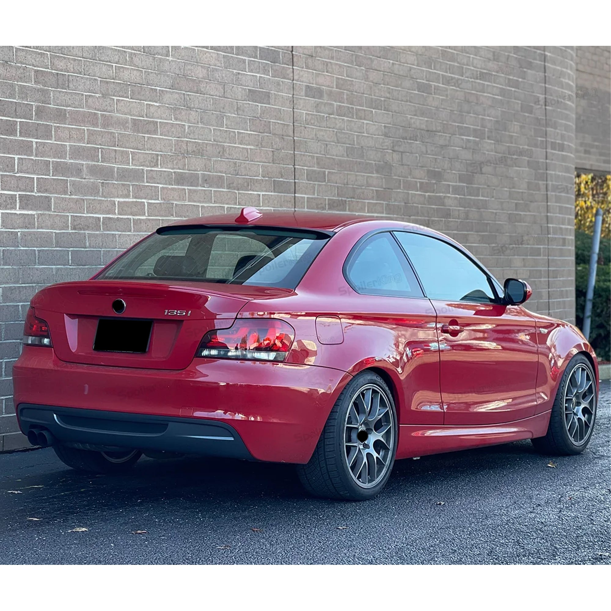 Roof Top Spoiler For BMW 1 Series E82 2008-2013 Piano Black ABS Plastic