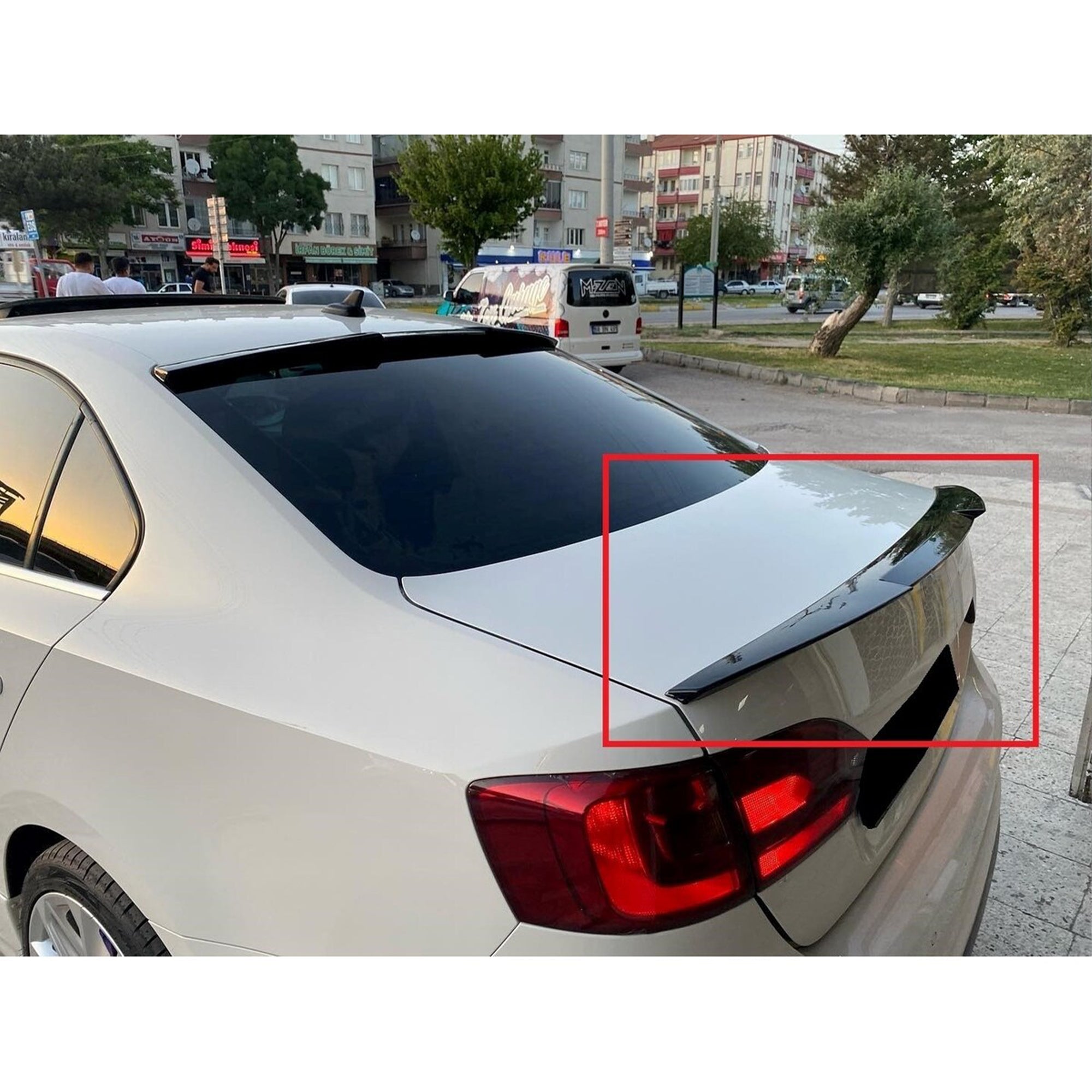 Rear Trunk Spoiler For VW Volkswagen Jetta MK6 2011-2018 M4 Style Spoiler Piano Black ABS Plastic