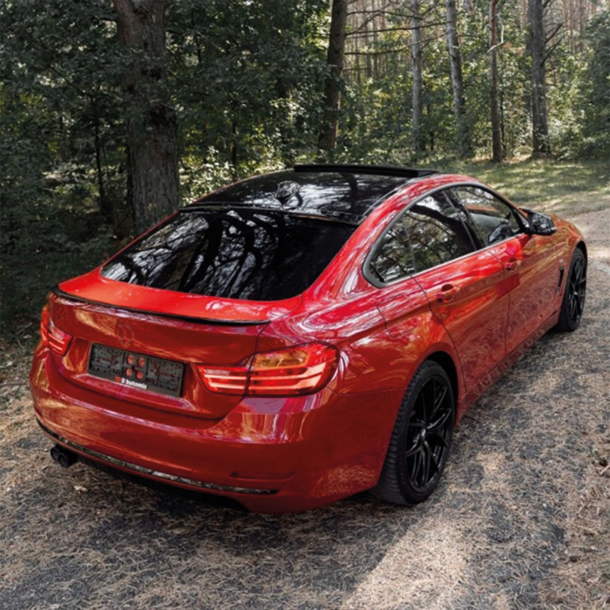 Roof Top Spoiler For BMW 4 Series F36 M4 Style 2014-2020 Gran Coupe Piano Black ABS Plastic