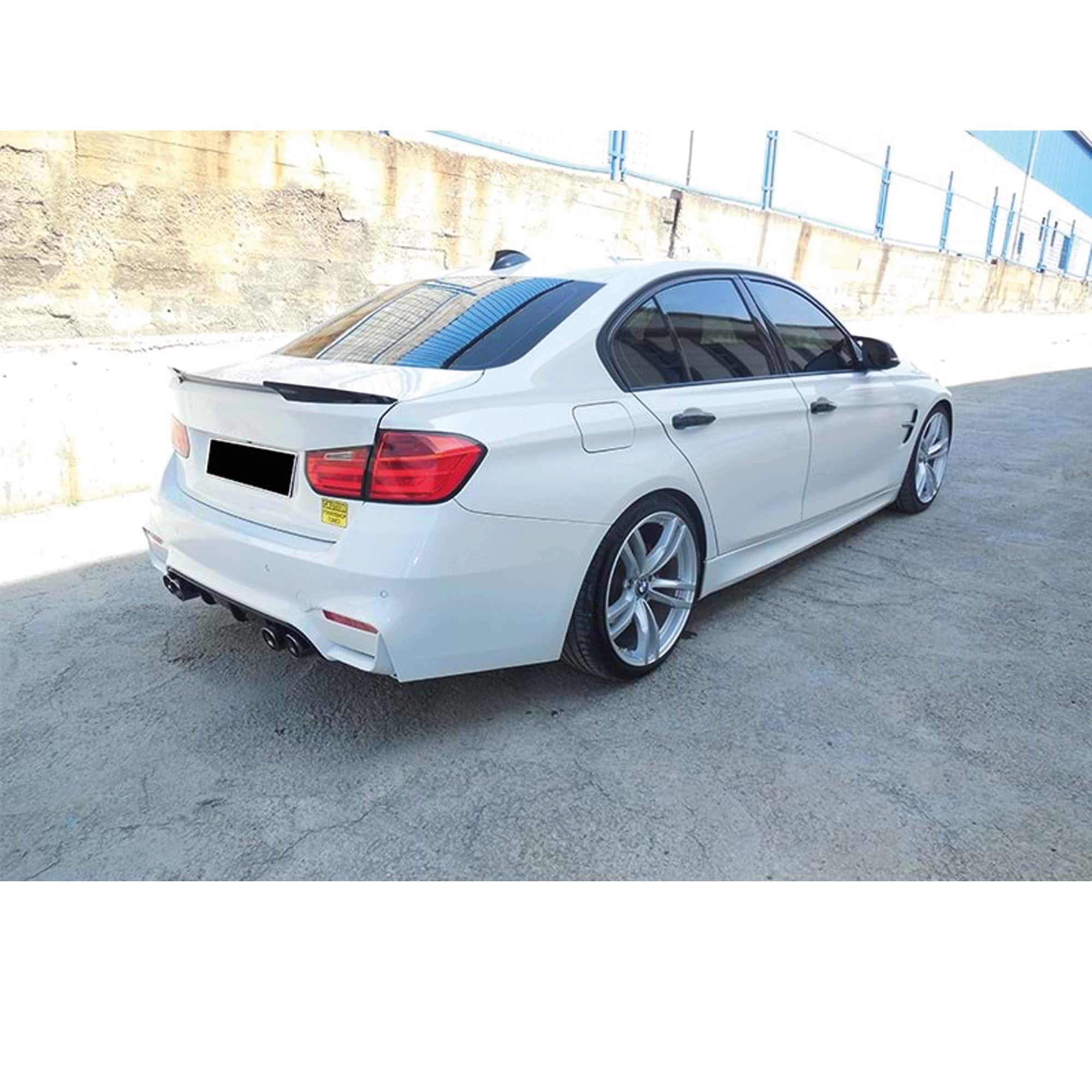 Rear Spoiler For BMW 3 Series F30 F30 Lci M4 Type 2012 2018 Piano Black ABS Plastic
