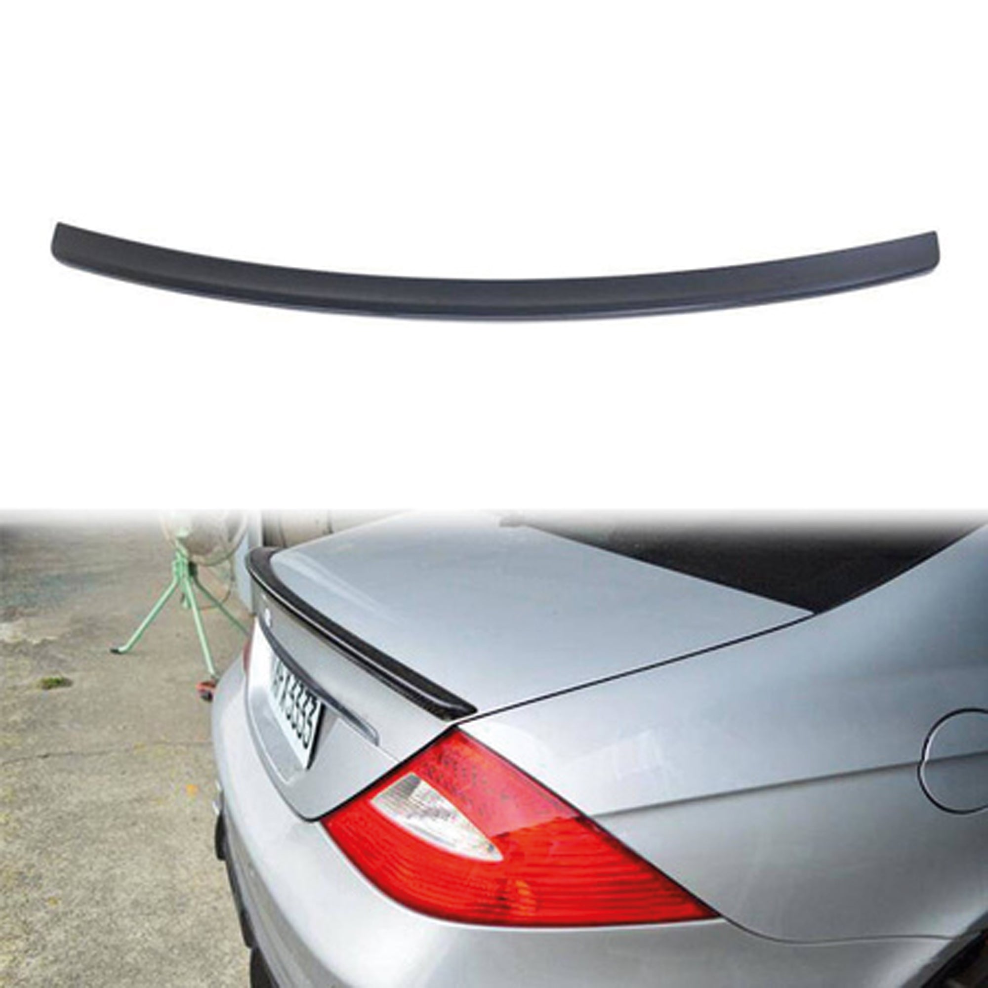 Rear Spoiler For Mercedes W219 2005-2010 Cls350 Cls550 Piano Black ABS Plastic