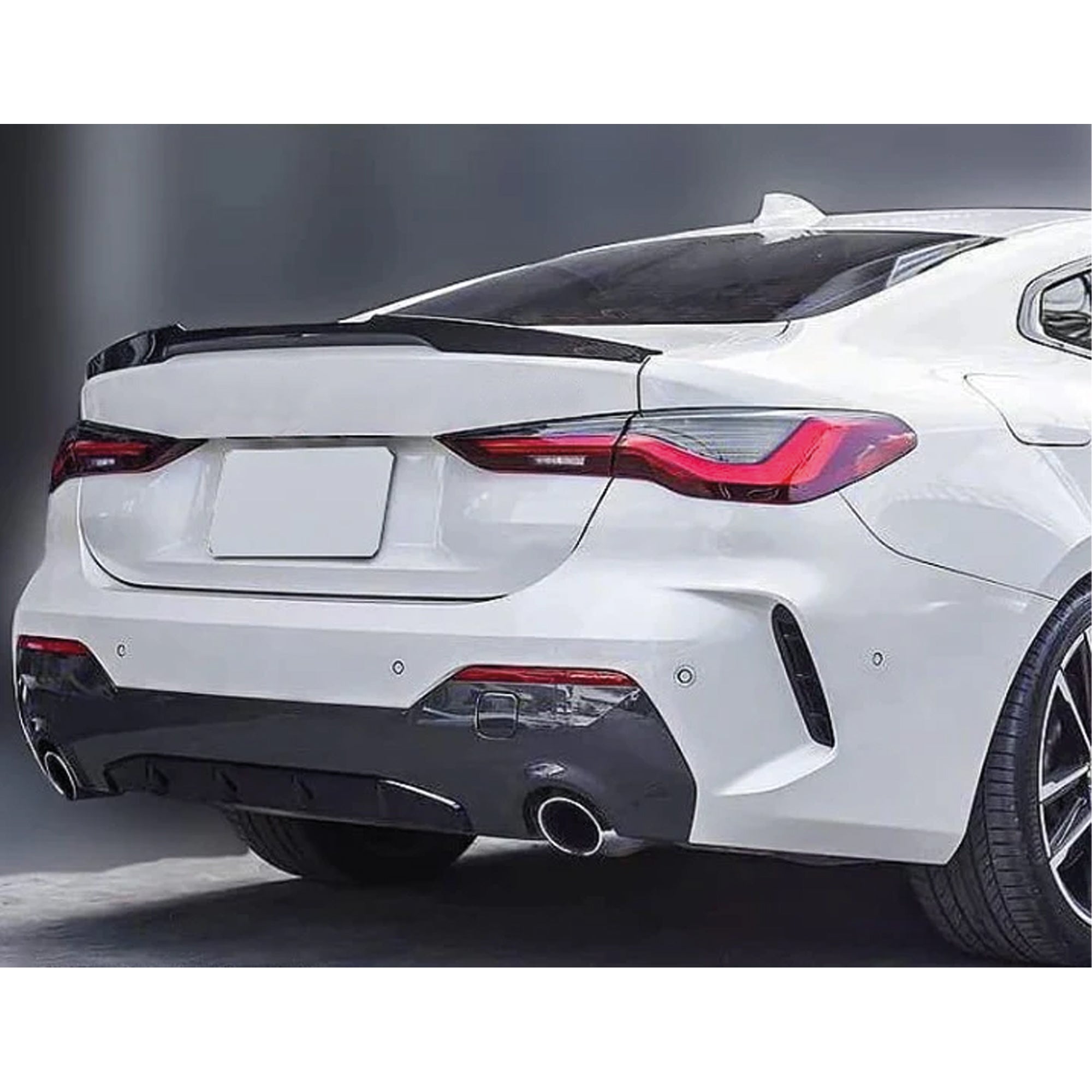 Rear Spoiler For BMW G22 G82 M4 Style 420i 430i M440i Piano Black ABS Plastic