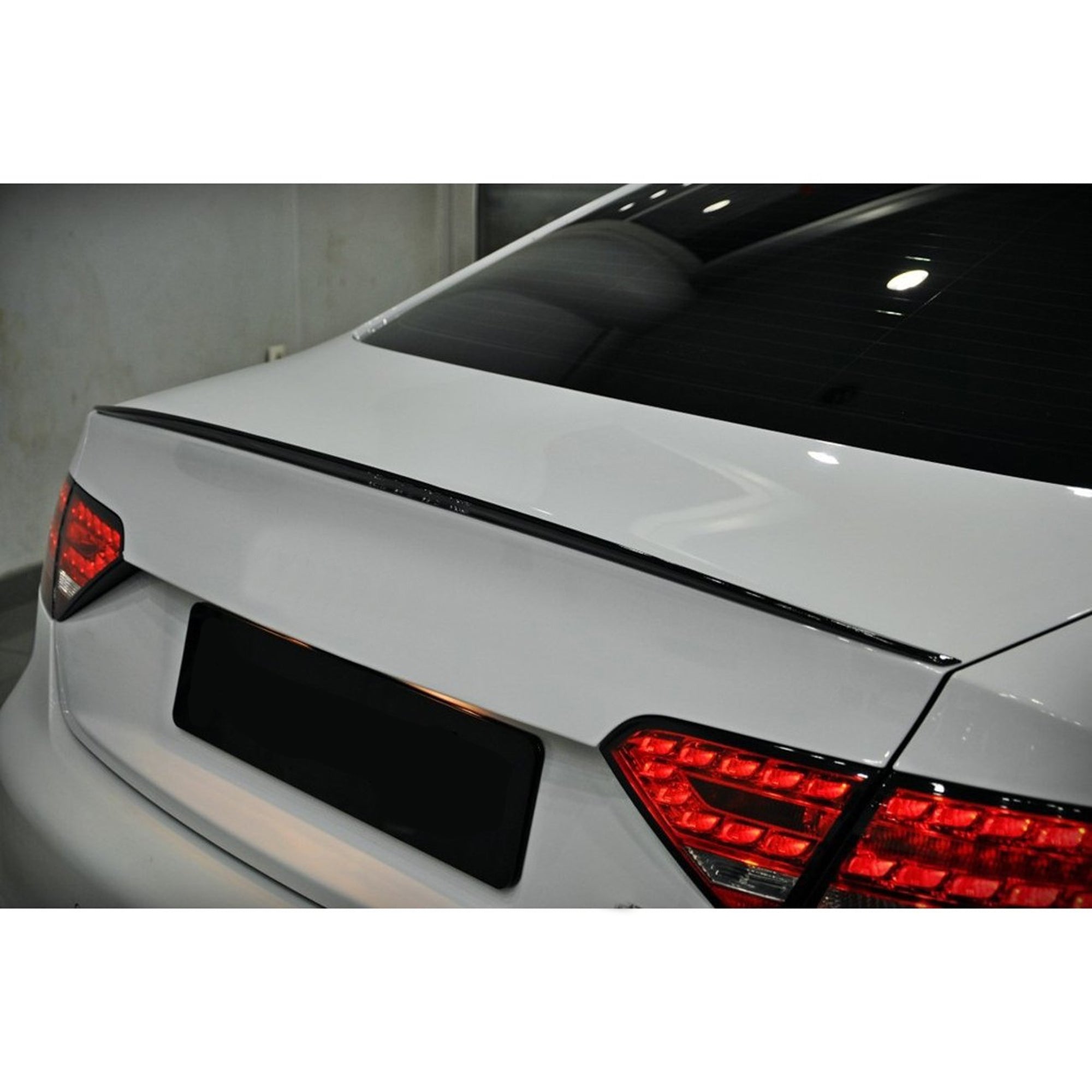 Rear Trunk Spoiler For Audi A5 8T Coupe 2007-2016 S5 Style Spoiler Piano Black ABS Plastic