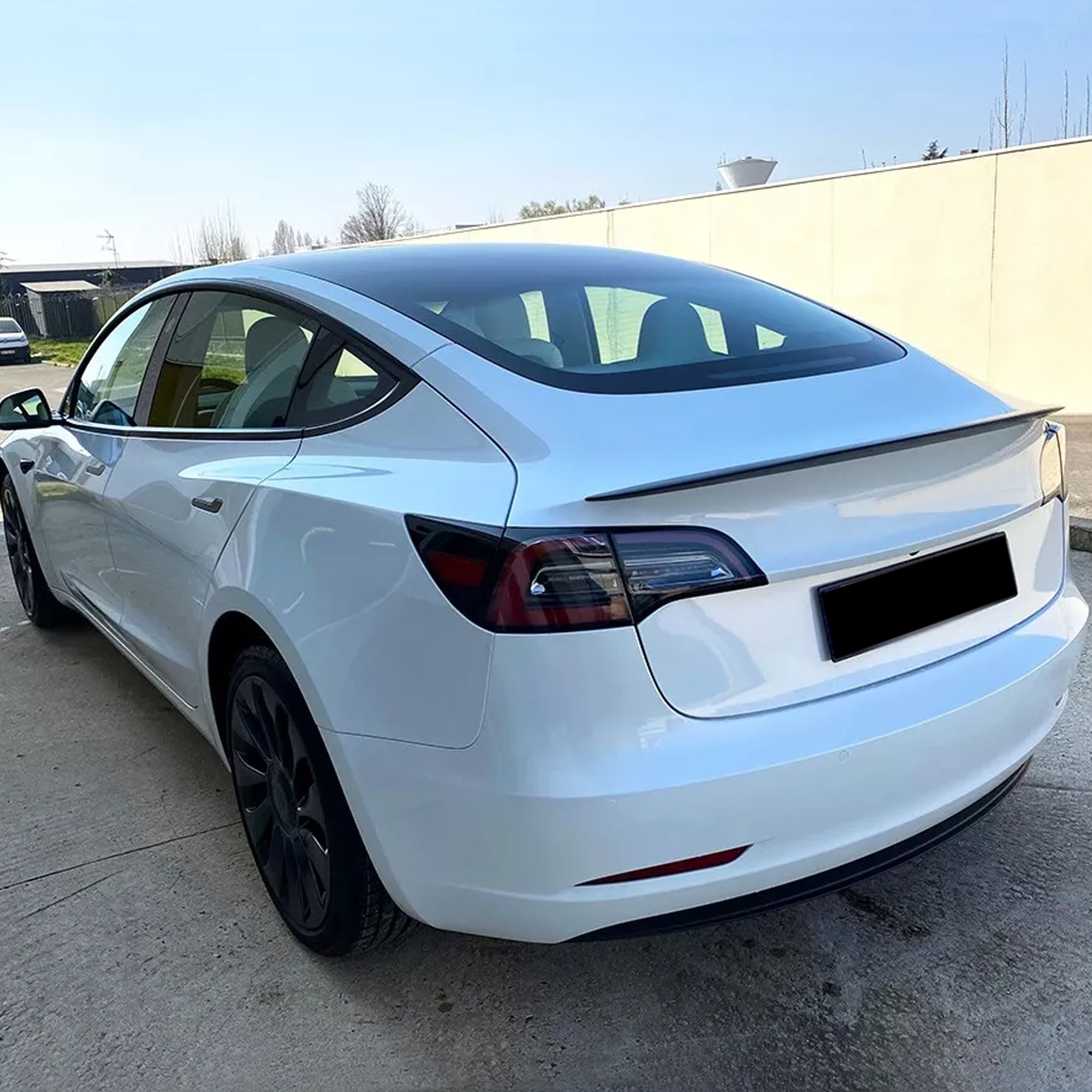 Rear Trunk Spoiler For Tesla Model 3 2016+ Spoiler Piano Black ABS Plastic