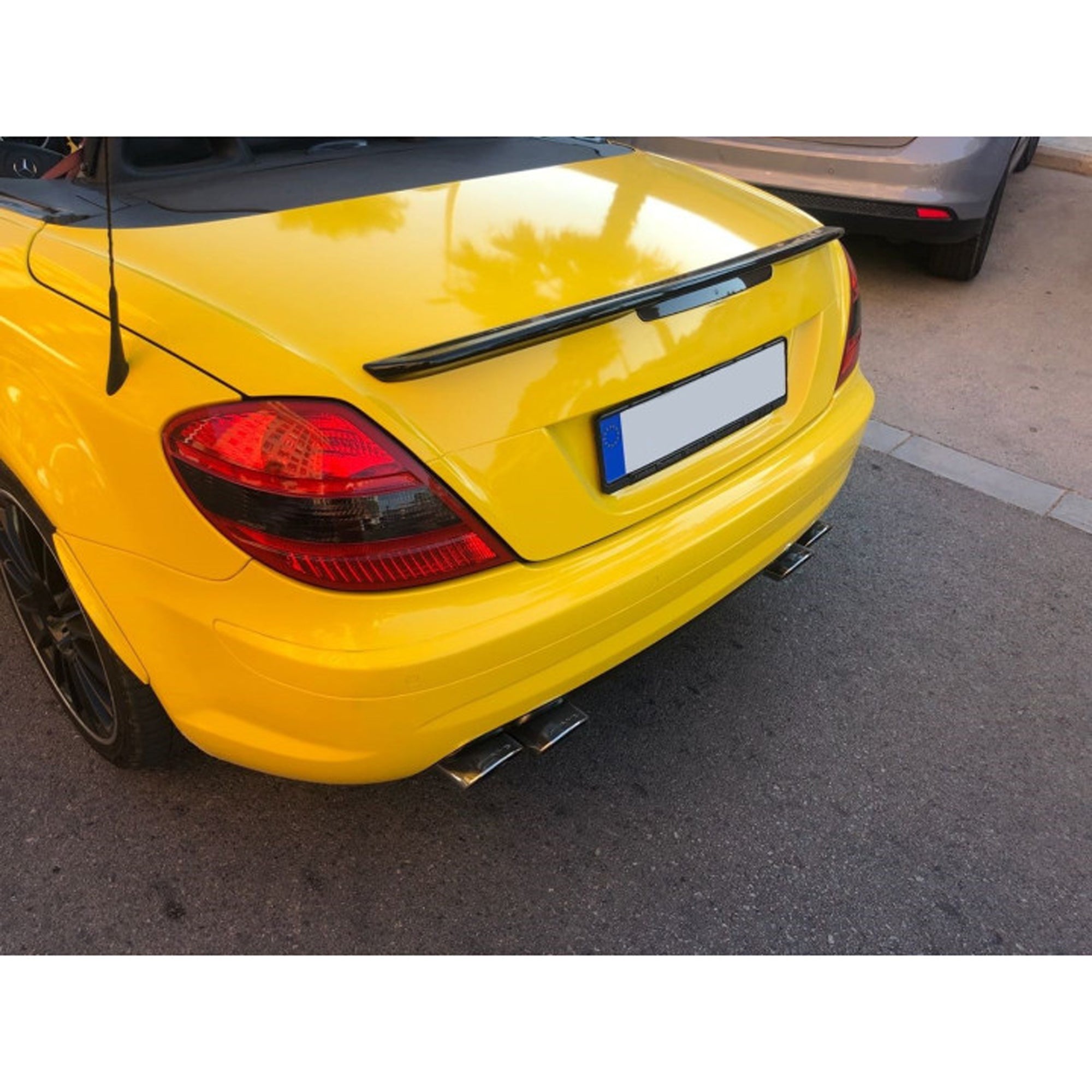 Rear Trunk Spoiler For Mercedes Benz SLK R171 2005-2010 Spoiler Piano Black ABS Plastic