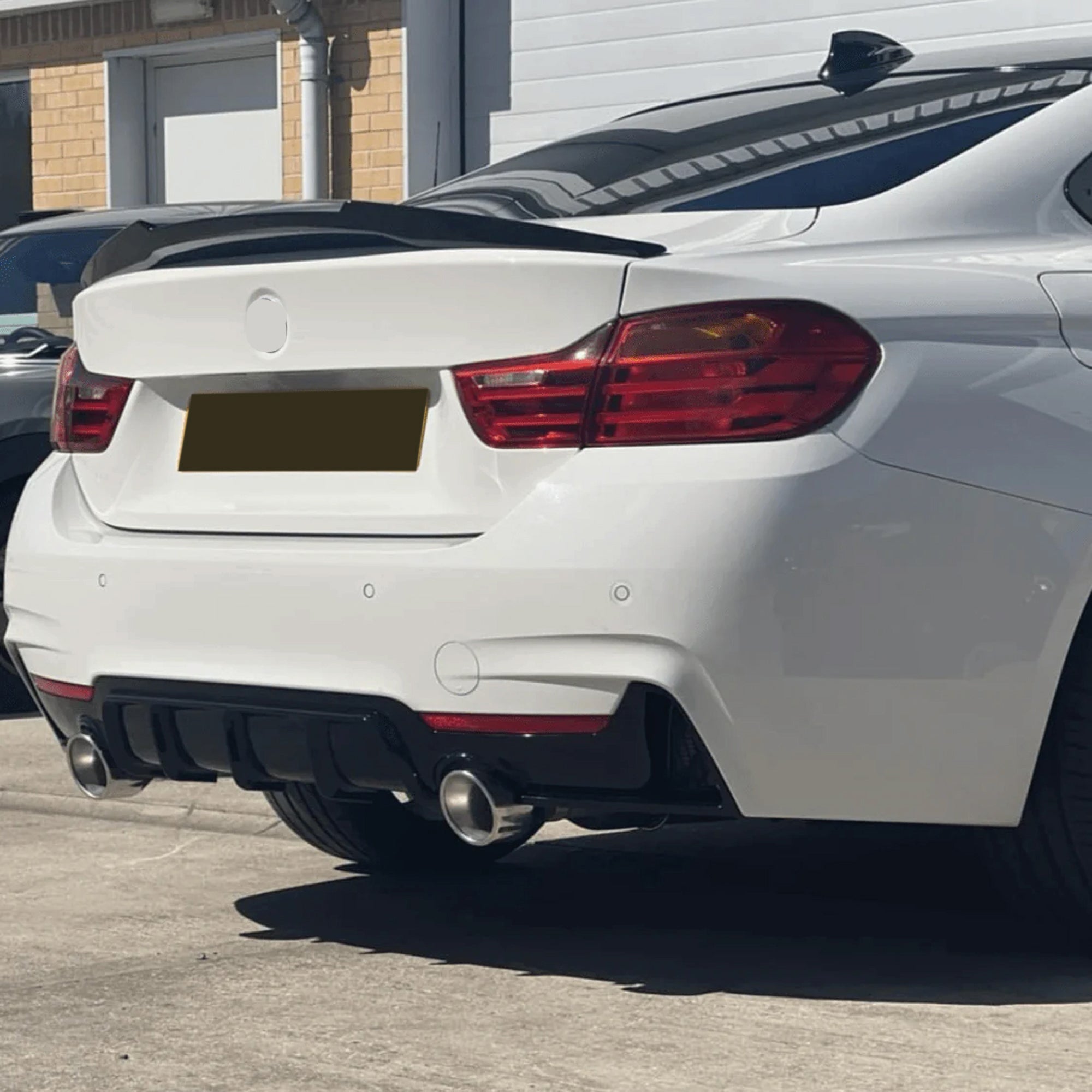 Rear Spoiler For BMW 4 Series F32 / F32 Lci M4 Type 2012 2018 Piano Black ABS Plastic