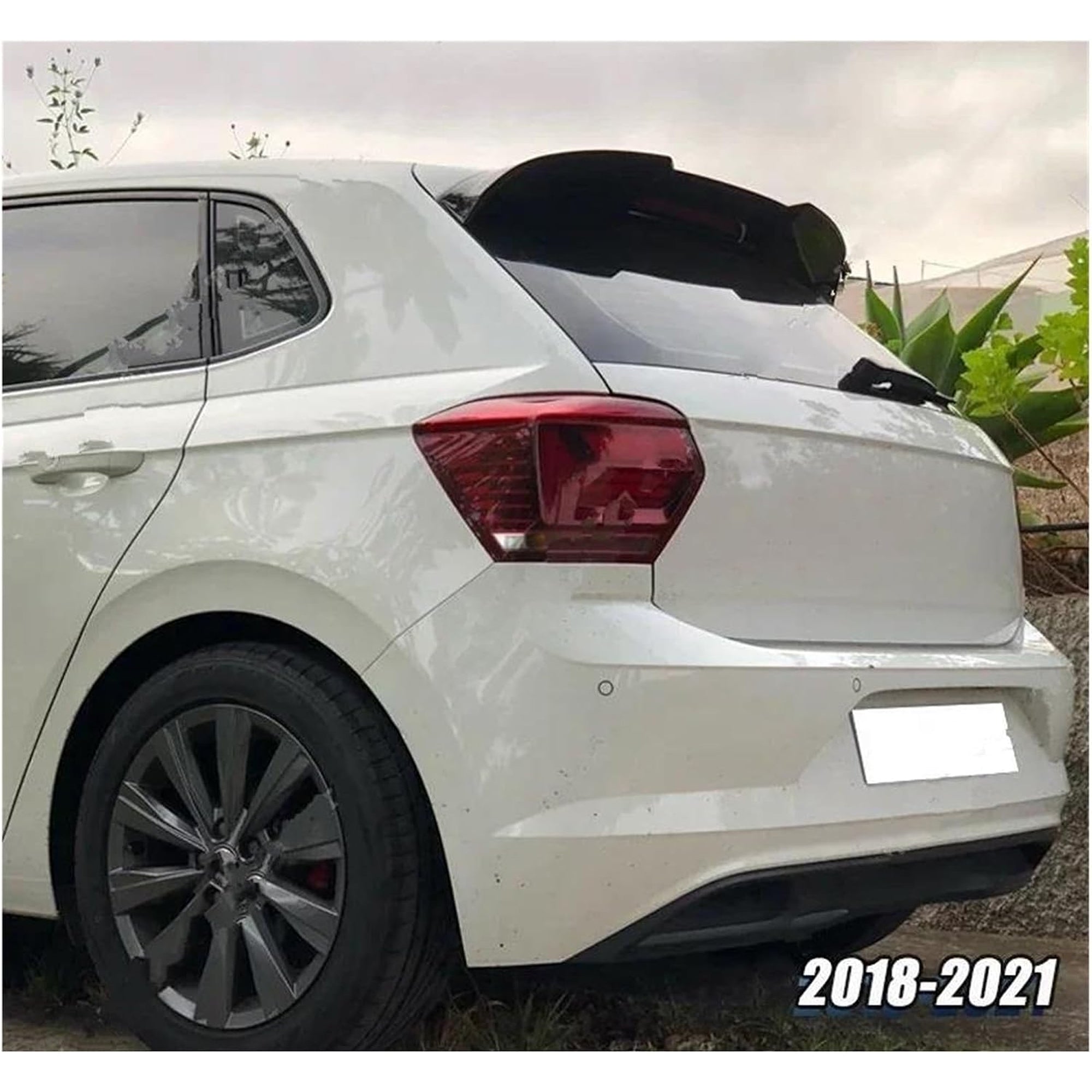 Rear Trunk Spoiler For VW Volkswagen Polo MK6 2018+ up to GTI Spoiler Piano Black ABS Plastic