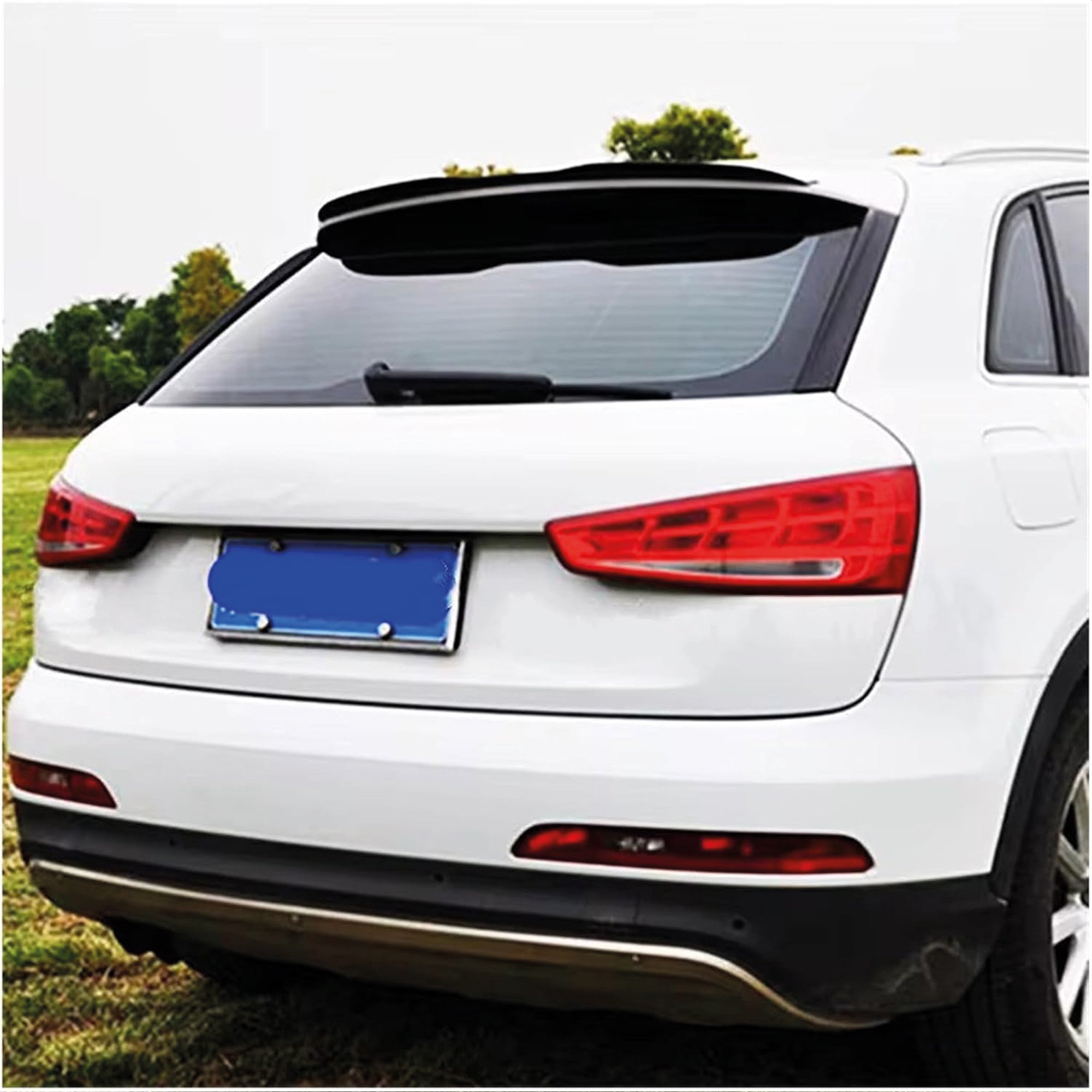 Rear Roof Spoiler For Audi Q3 Cap MX 2012-2018 Spoiler Piano Black ABS Plastic