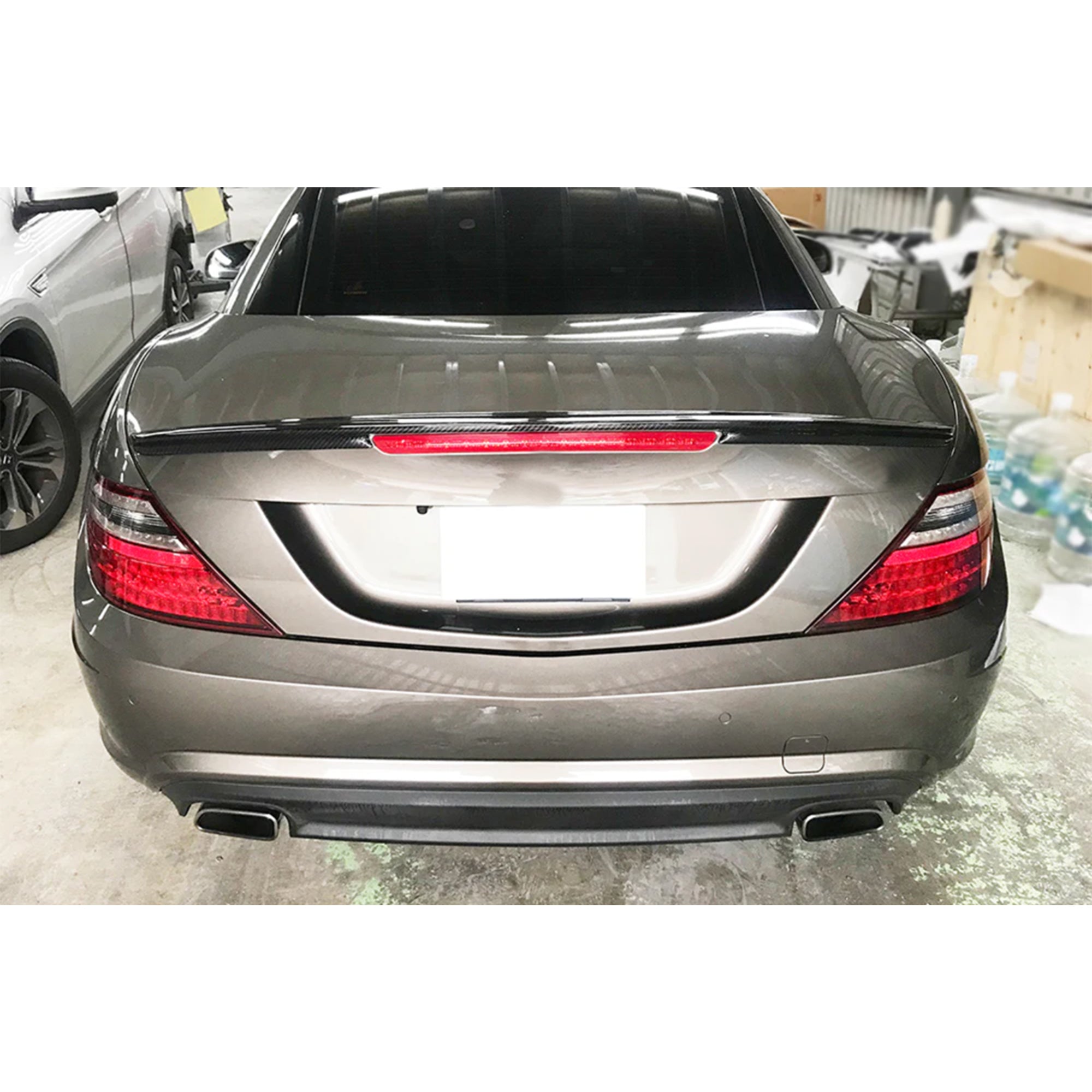 Rear Trunk Spoiler For Mercedes Benz SLK SLC R172 2011-2019 Spoiler Piano Black ABS Plastic
