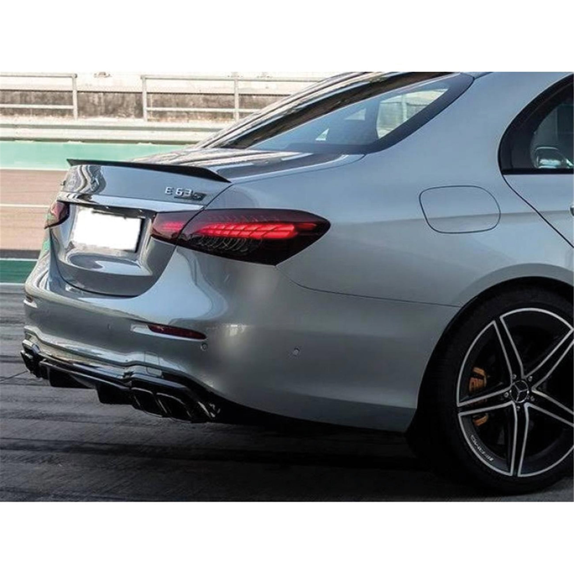 Rear Spoiler For Mercedes E Series W213 E63s 2016-2019 Piano Black ABS Plastic