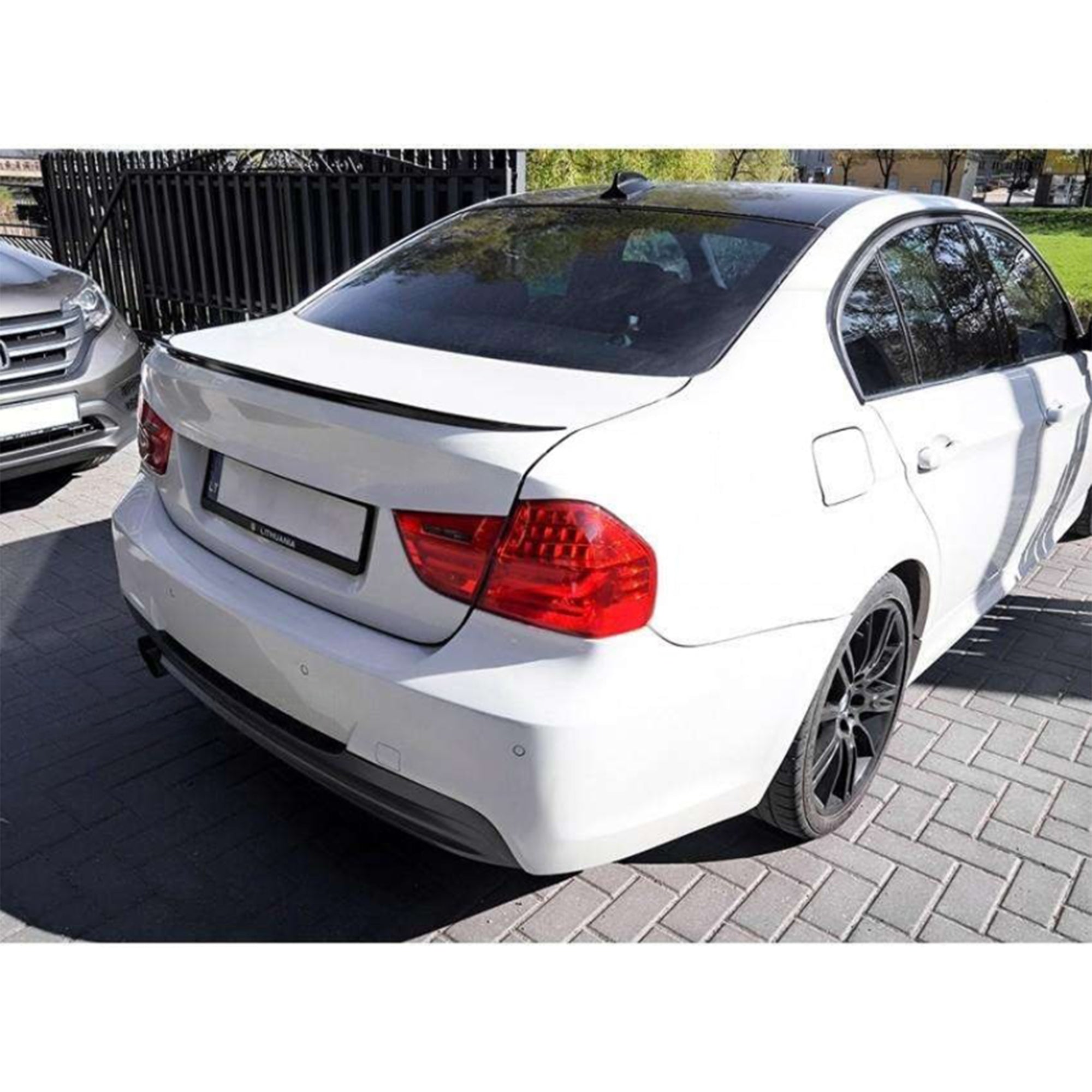 Rear Spoiler For BMW E90 3 Series M3 Style 2005-2012 Piano Black ABS Plastic