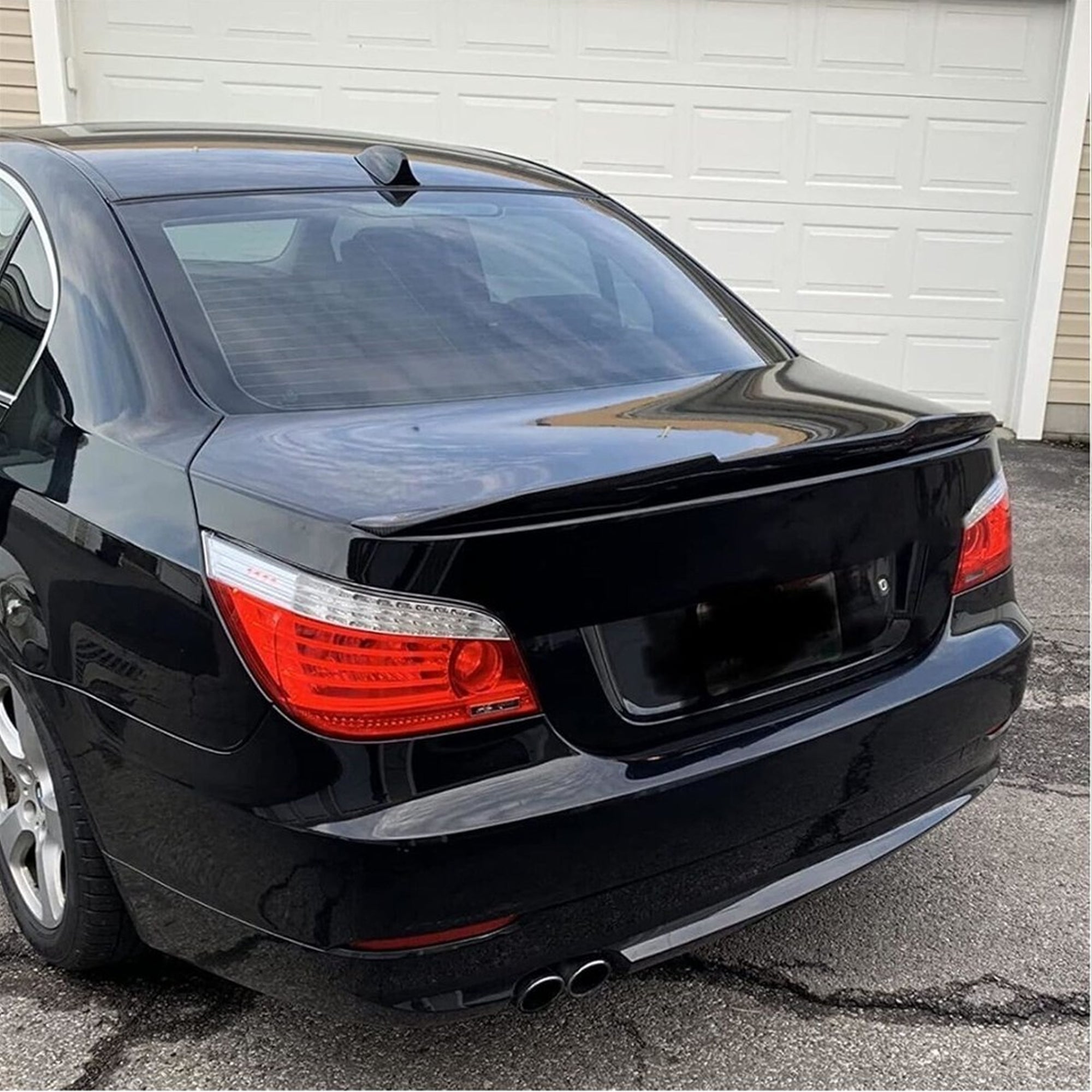 Rear Spoiler For BMW E60 5 Series PSM 2004-2010 Piano Black ABS Plastic