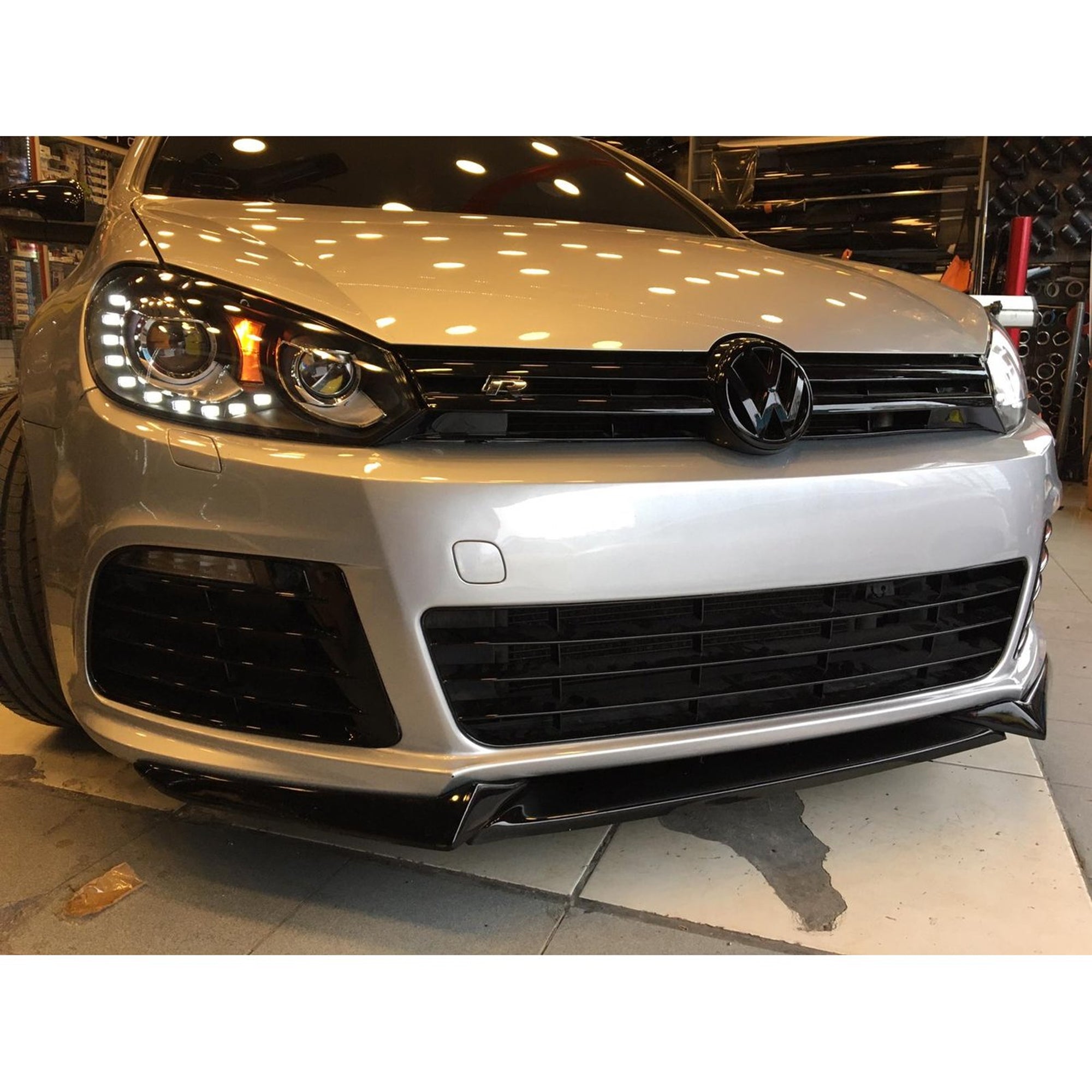 Front Bumper Lip for M-Type VW Golf MK6 / Scirocco MK3 Adjustable All Car
