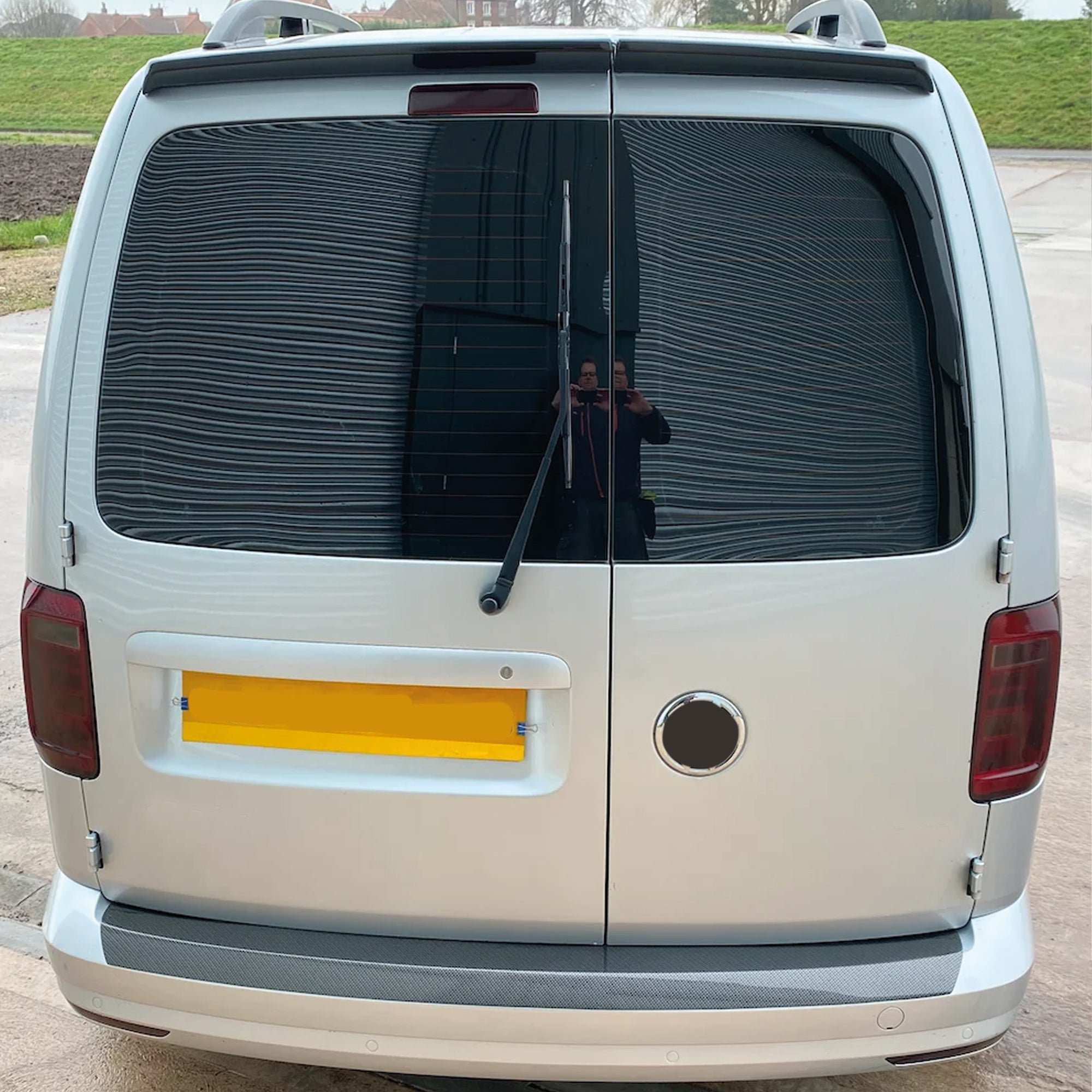 Rear Roof Spoiler For VW Caddy MK3 03-15 2 DOOR Spoiler Piano Black ABS Plastic