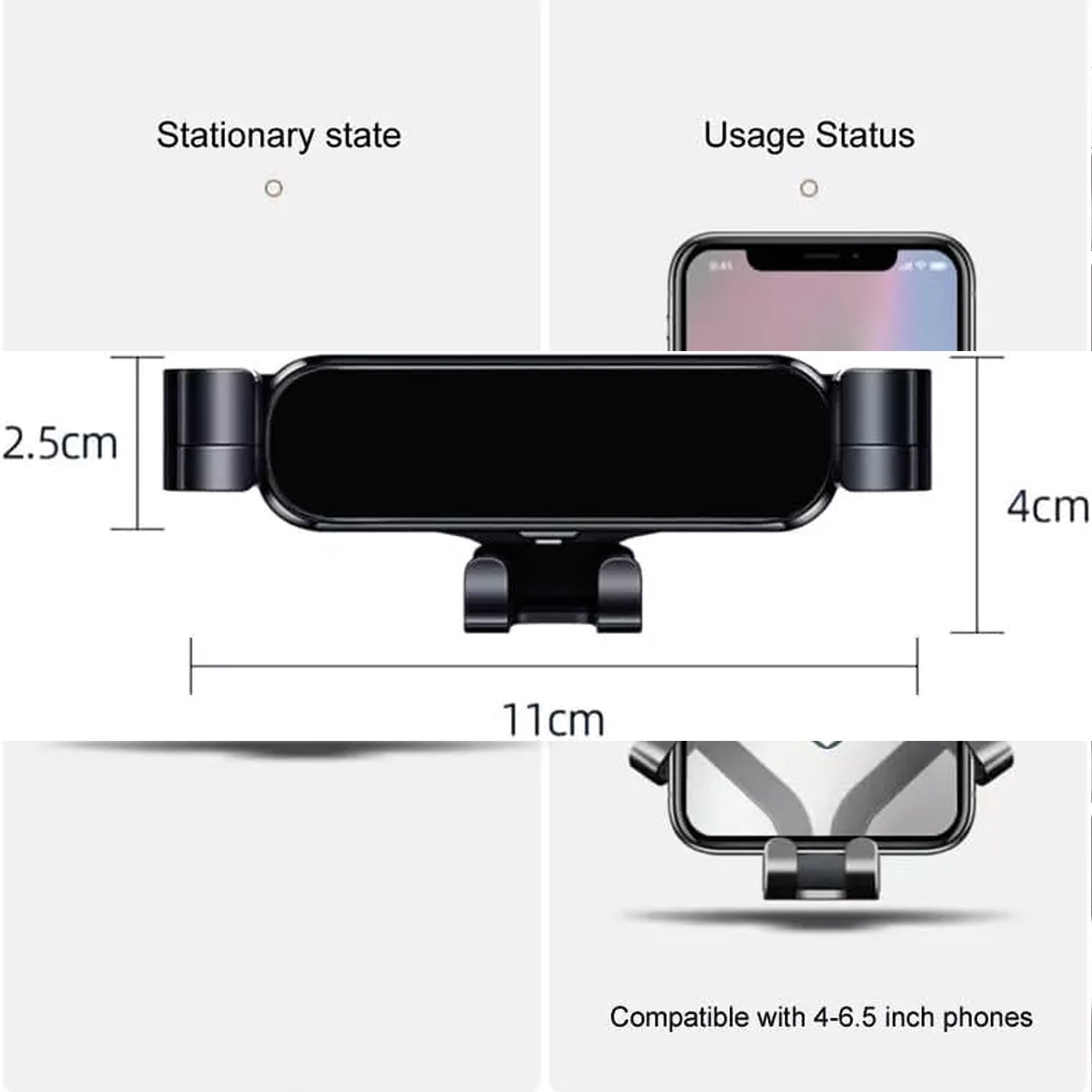 Car Phone Holder Fits for Volvo S90 V90 2016-2023 Luxury Premium Phone Mount Interior Accessories Direct Fit
