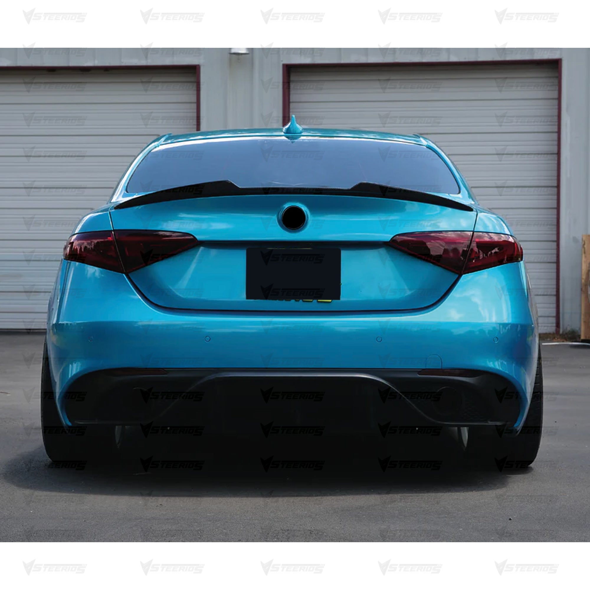 Rear Trunk Spoiler For Alfa Romeo Giulia 2015-2023 Spoiler Piano Black ABS Plastic