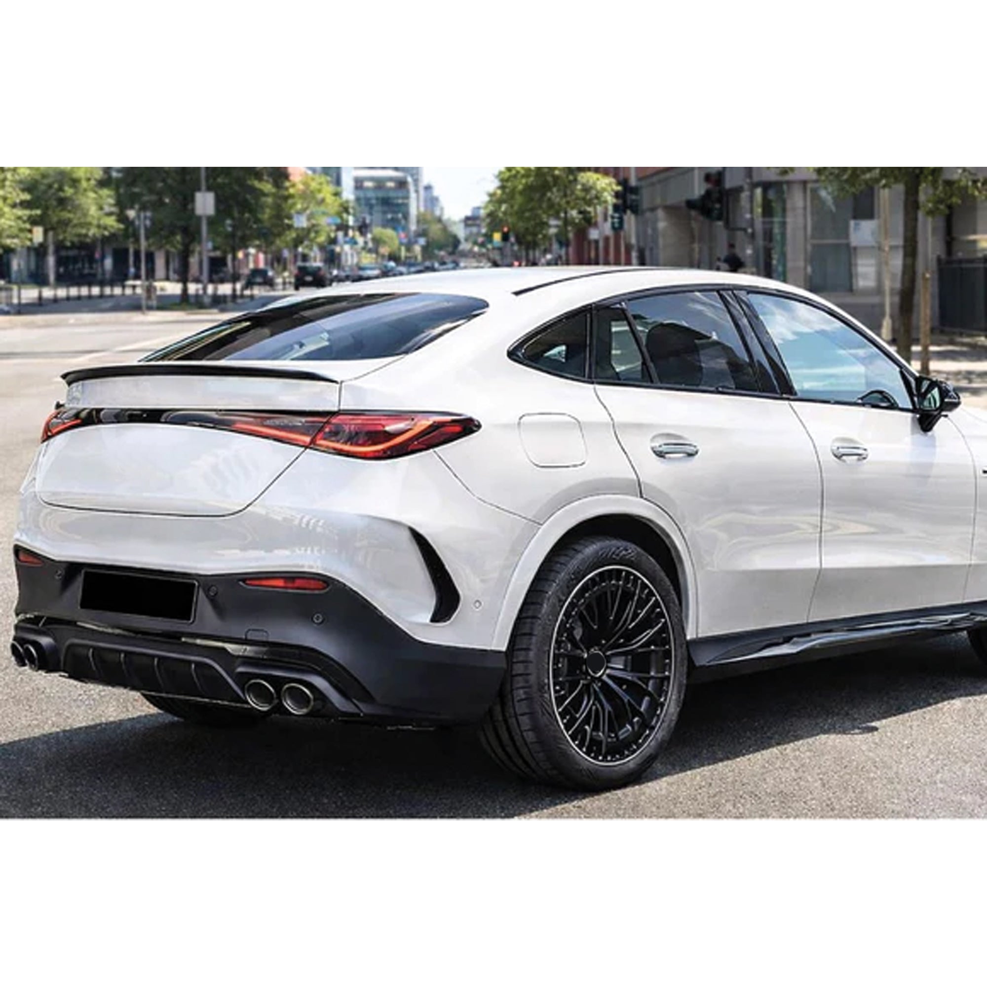 Rear Trunk Spoiler For Mercedes GLC C254 24+ Spoiler Piano Black ABS Plastic