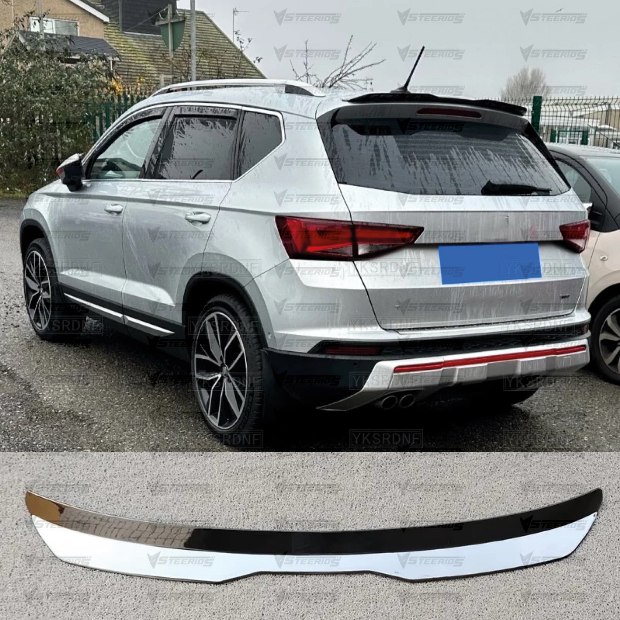 Roof Top Spoiler For Cupra Ateca Mx Cap Spoiler 2021+ Piano Black ABS Plastic